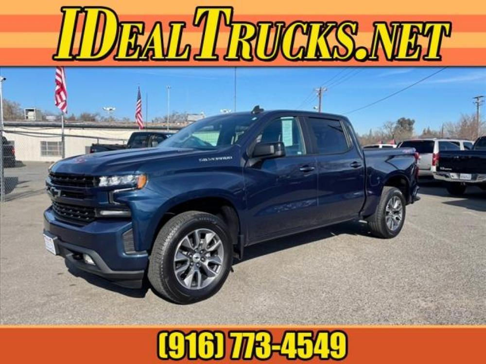 2021 Northsky Blue Metallic Chevrolet Silverado 1500 RST (3GCUYEET6MG) with an 3.0L Duramax 3.0L Diesel Turbo Common Rail Direct Injection engine, 10-Speed Shiftable Automatic transmission, located at 800 Riverside Ave, Roseville, CA, 95678, (916) 773-4549, 38.732265, -121.291039 - Photo #0