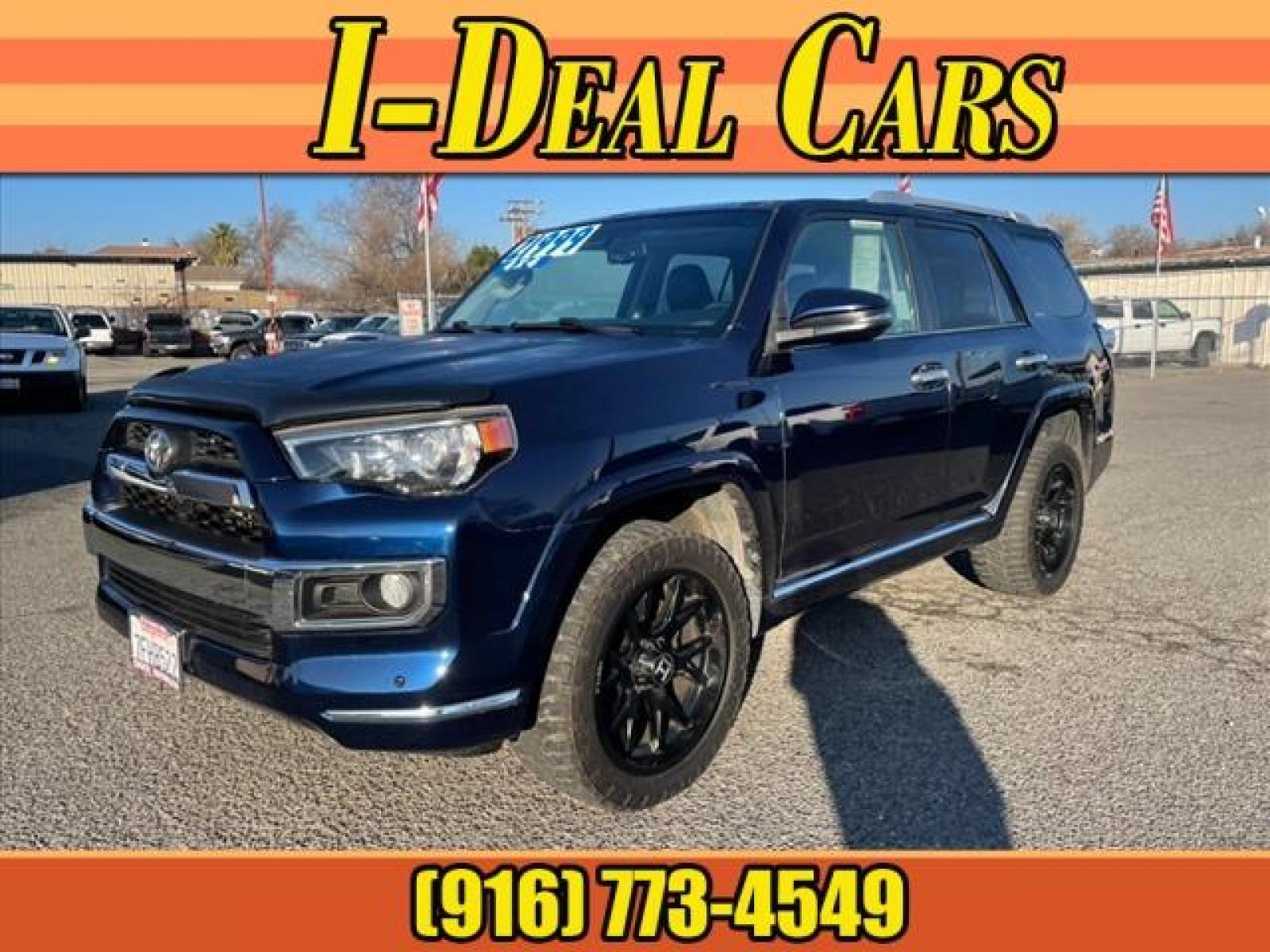 2014 Nautical Blue Metallic Toyota 4Runner Limited (JTEBU5JR3E5) with an 4.0L 4.0L V6 270hp 278ft. lbs. Sequential Multiport Fuel Injection engine, 5-Speed Shiftable Automatic transmission, located at 800 Riverside Ave, Roseville, CA, 95678, (916) 773-4549, 38.732265, -121.291039 - 4X4 LIMITED MOON ROOF LEATHER SERVICE RECORDS - Photo #0