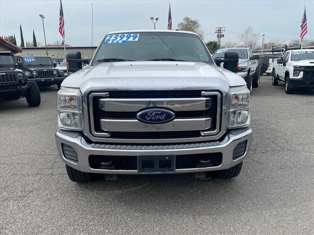 2015 Oxford White Ford F-350 Super Duty XLT (1FT8W3B62FE) with an 6.2L 6.2L Flex Fuel V8 316hp 397ft. lbs. Sequential Electronic Fuel Injection engine, 6-Speed Shiftable Automatic transmission, located at 800 Riverside Ave, Roseville, CA, 95678, 916-773-4549 & Toll Free: 866-719-4393, 38.732265, -121.291039 - 4X4 CREW CAB XLT FLATBED 8'X7' SERVICE RECORDS ON CLEAN CARFAX - Photo #8