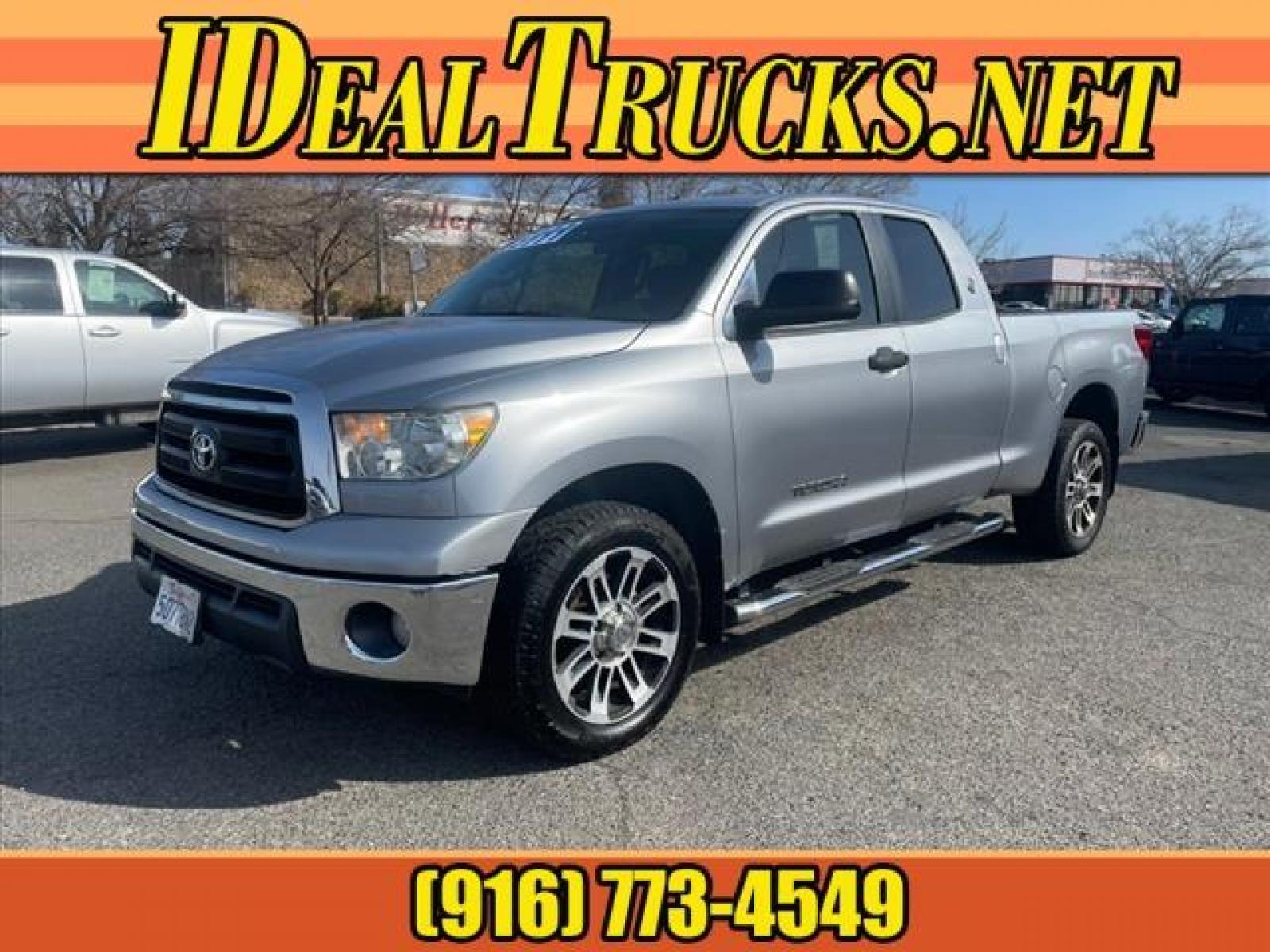 2012 Silver Sky Metallic Toyota Tundra Grade (5TFRM5F11CX) with an 4.6L 4.6L V8 310hp 327ft. lbs. Fuel Injection engine, 6-Speed Shiftable Automatic transmission, located at 800 Riverside Ave, Roseville, CA, 95678, (916) 773-4549, 38.732265, -121.291039 - DOUBLE CAB - Photo #0