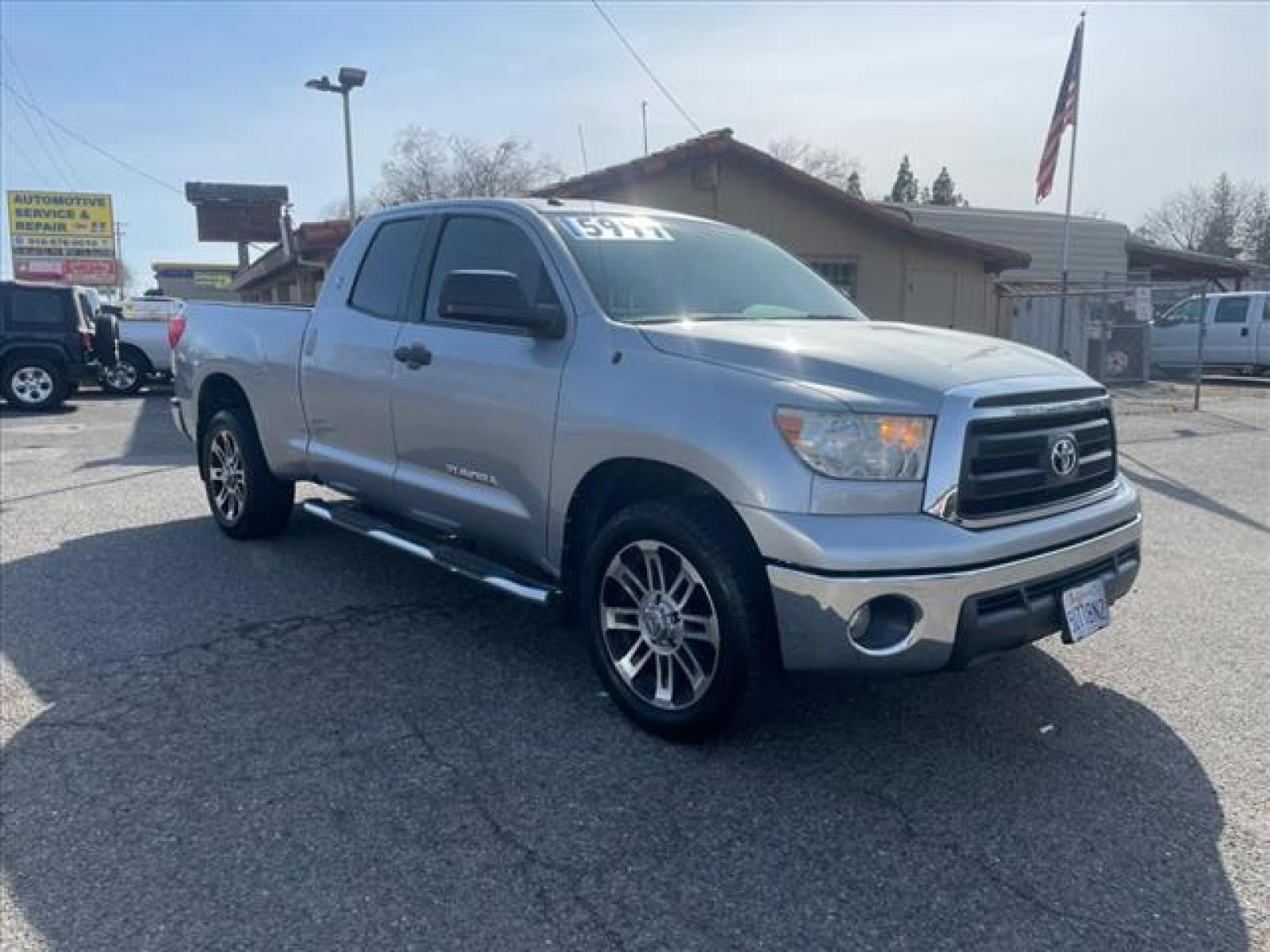 2012 Silver Sky Metallic Toyota Tundra Grade (5TFRM5F11CX) with an 4.6L 4.6L V8 310hp 327ft. lbs. Fuel Injection engine, 6-Speed Shiftable Automatic transmission, located at 800 Riverside Ave, Roseville, CA, 95678, (916) 773-4549, 38.732265, -121.291039 - DOUBLE CAB - Photo #1