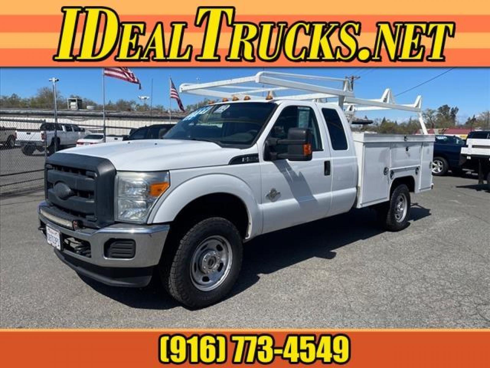 2015 Oxford White Ford F-350 Super Duty XL (1FD8X3FT4FE) with an 6.7L Power Stroke 6.7L Biodies Common Rail Direct Injection engine, 6-Speed Shiftable Automatic transmission, located at 800 Riverside Ave, Roseville, CA, 95678, (916) 773-4549, 38.732265, -121.291039 - DIESEL SUPER CAB 4X4 SCELZI UTILITY BED SERVICE RECORDS ONE OWNER - Photo #0