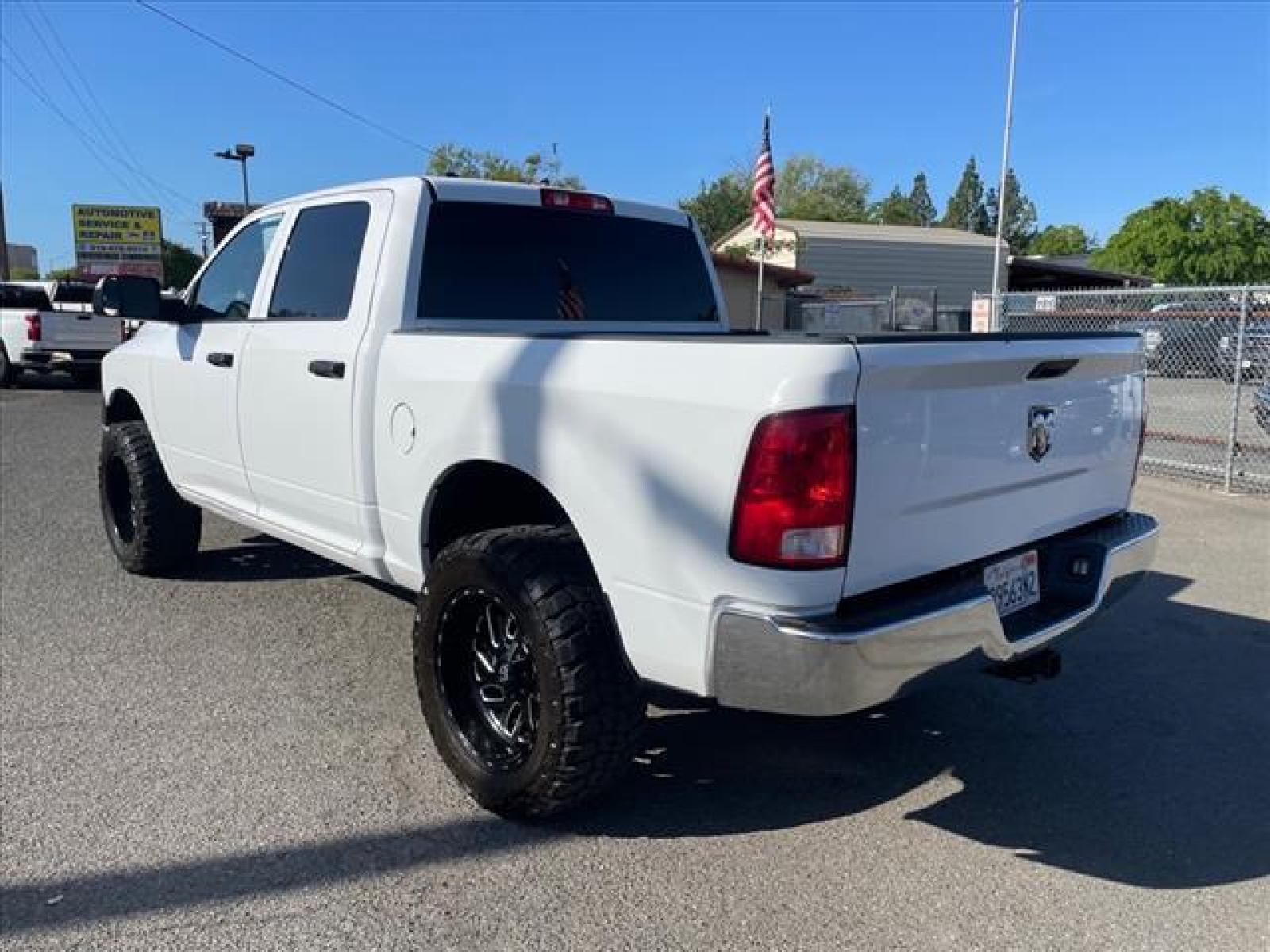 2018 Bright White Clear Coat RAM 1500 Tradesman (1C6RR7KM8JS) with an 3.0L 3.0L Biodiesel Turbo V6 2 Common Rail Direct Injection engine, 8-Speed Shiftable Automatic transmission, located at 800 Riverside Ave, Roseville, CA, 95678, (916) 773-4549, 38.732265, -121.291039 - ECODIESEL CREW CAB 4X4 TRADESMAN 72K MILES CLEAN CARFAX - Photo #2