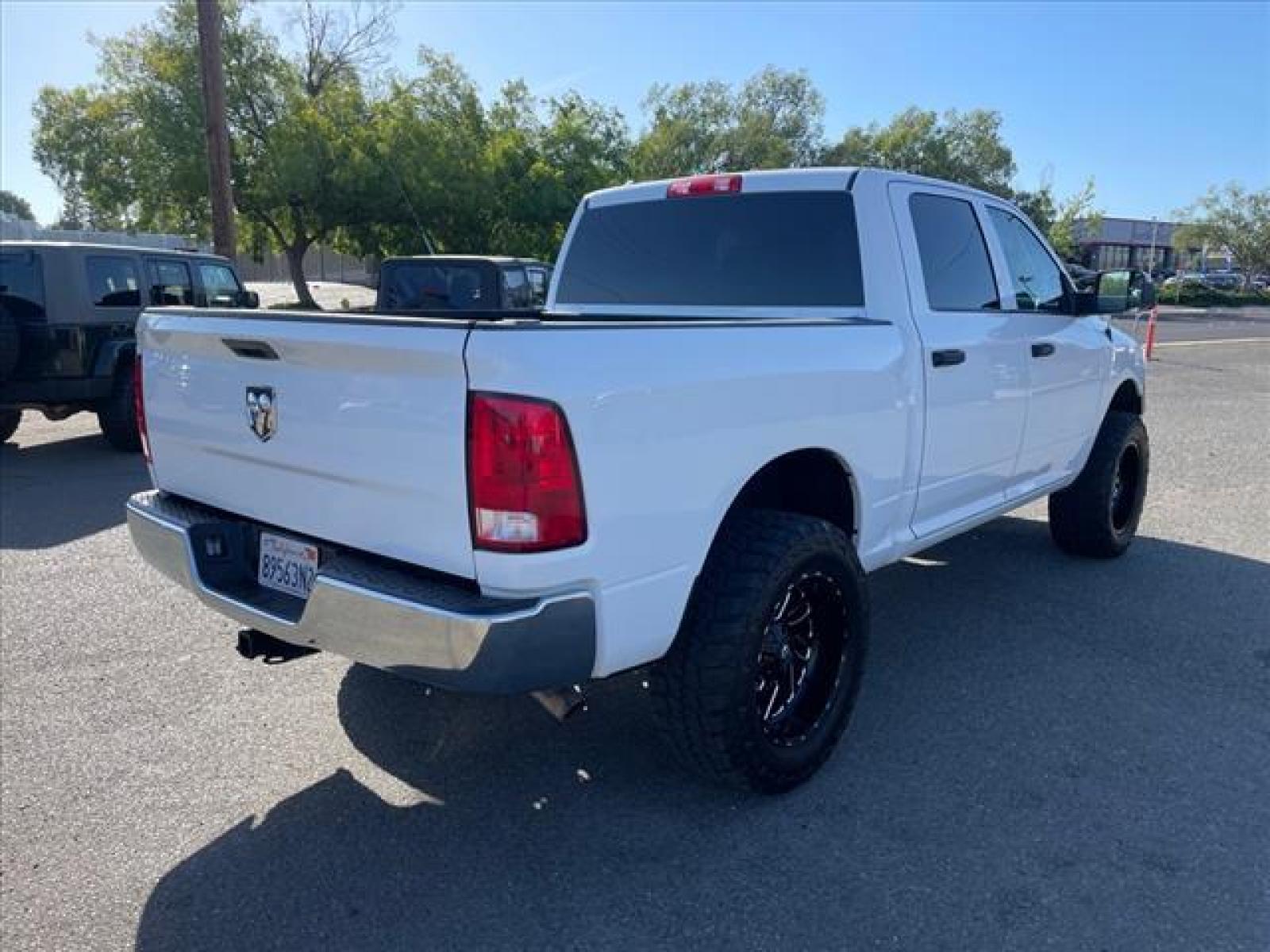 2018 Bright White Clear Coat RAM 1500 Tradesman (1C6RR7KM8JS) with an 3.0L 3.0L Biodiesel Turbo V6 2 Common Rail Direct Injection engine, 8-Speed Shiftable Automatic transmission, located at 800 Riverside Ave, Roseville, CA, 95678, (916) 773-4549, 38.732265, -121.291039 - ECODIESEL CREW CAB 4X4 TRADESMAN 72K MILES CLEAN CARFAX - Photo #3
