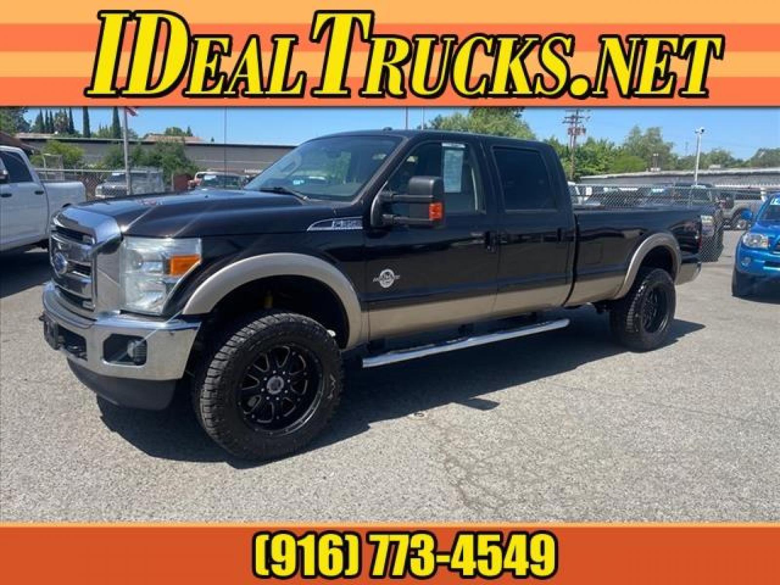 2014 Kodiak Brown Metallic Ford F-350 Super Duty Lariat (1FT8W3BT0EE) with an 6.7L Power Stroke 6.7L Biodies Common Rail Direct Injection engine, 6-Speed Shiftable Automatic transmission, located at 800 Riverside Ave, Roseville, CA, 95678, (916) 773-4549, 38.732265, -121.291039 - DIESEL CREW CAB 4X4 FX4 LARIAT FULLY LOADED MOON ROOF CLEAN CARFAX - Photo #0