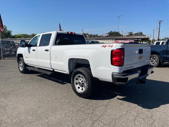 2018 Summit White Chevrolet Silverado 2500HD Work Truck (1GC1KUEY3JF) with an 6.6L Duramax 6.6L Biodiesel Turbo V8 445hp 910ft. lbs. Common Rail Direct Injection engine, 6-Speed Shiftable Automatic transmission, located at 800 Riverside Ave, Roseville, CA, 95678, 916-773-4549 & Toll Free: 866-719-4393, 38.732265, -121.291039 - DURAMAX DIESEL CREW CAB 4X4 ONE OWNER CLEAN CARFAX - Photo #2