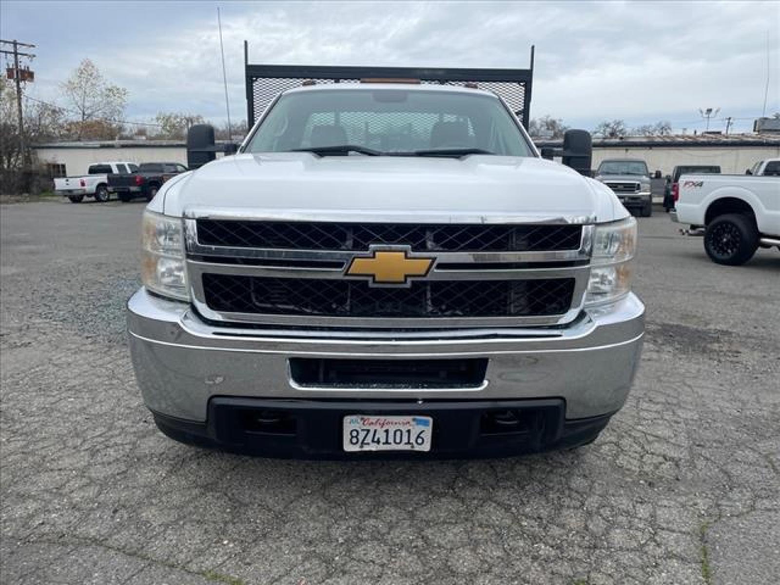 2013 Summit White Chevrolet Silverado 3500HD Work Truck (1GB3CZC84DF) with an 6.6L Duramax 6.6L Diesel Turbo V8 397hp 765ft. lbs. Common Rail Direct Injection engine, Allison 1000 6-Speed Shiftable Automatic transmission, located at 800 Riverside Ave, Roseville, CA, 95678, (916) 773-4549, 38.732265, -121.291039 - DURAMAX DIESEL DUALLY FLATBED ALLISON TRANSMISSION ONE SERVICE RECORDS ONE OWNER - Photo #7