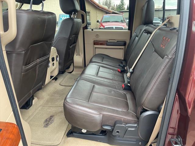 2015 Bronze Fire/Caribou Metallic Ford F-250 Super Duty King Ranch (1FT7W2BT2FE) with an 6.7L Power Stroke 6.7L Biodiesel Turbo V8 440hp 860ft. lbs. Common Rail Direct Injection engine, 6-Speed Shiftable Automatic transmission, located at 800 Riverside Ave, Roseville, CA, 95678, 916-773-4549 & Toll Free: 866-719-4393, 38.732265, -121.291039 - DIESEL CREW CAB 4X4 FX4 KING RANCH LOW MILES MOON ROOF - Photo #13