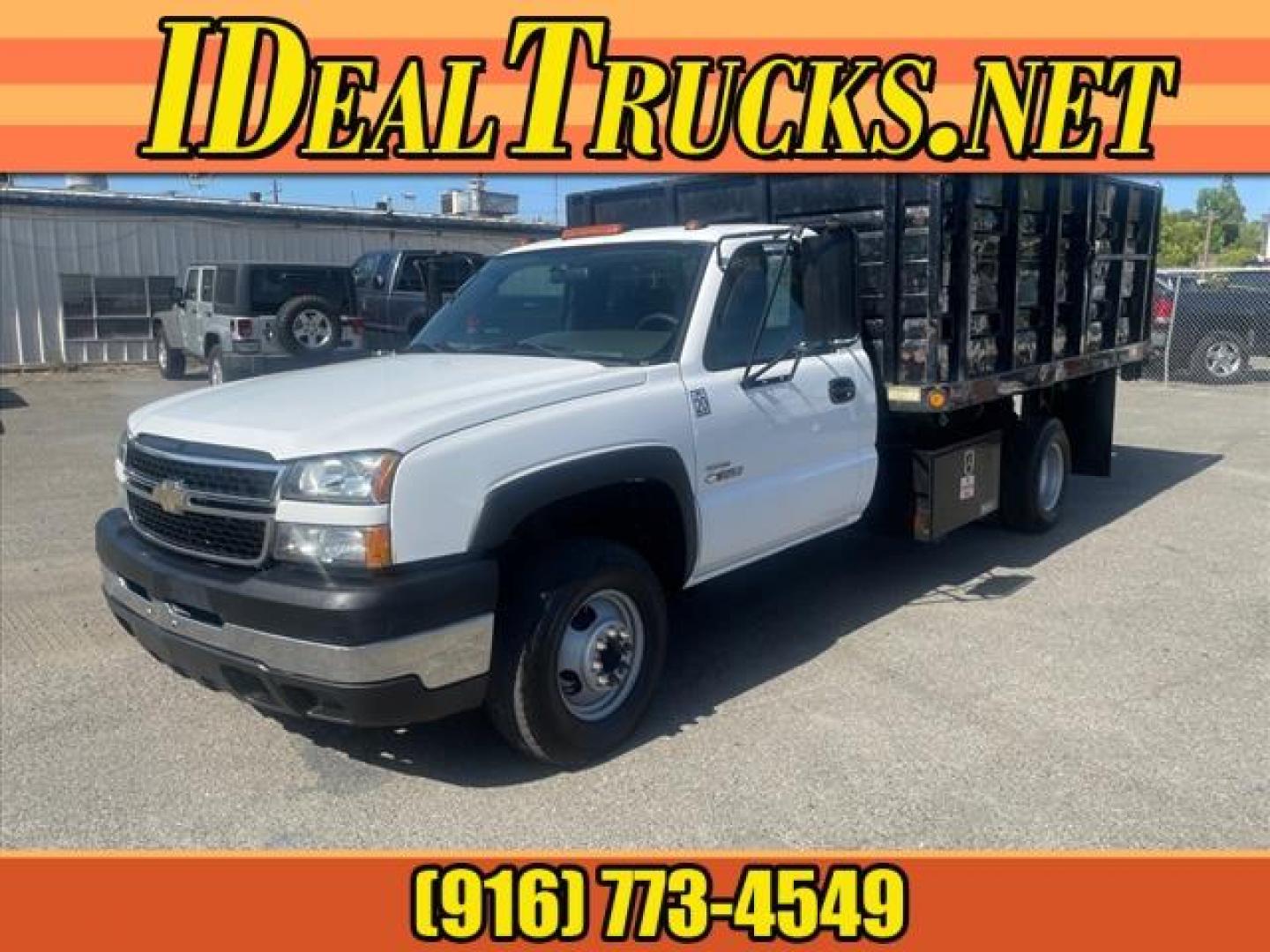 2007 Summit White Chevrolet Silverado 3500 Classic Work Truck (1GBJC34D17E) with an V-8 Other engine, Allison 1000 6-Speed Shiftable Automatic transmission, located at 800 Riverside Ave, Roseville, CA, 95678, (916) 773-4549, 38.732265, -121.291039 - Photo#0