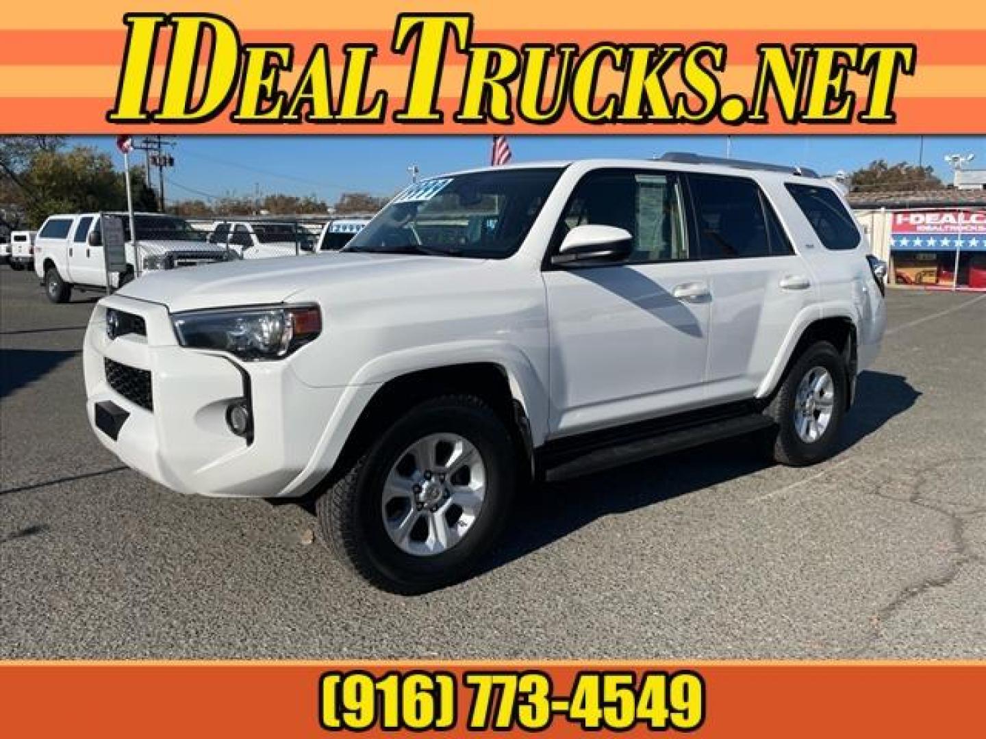 2016 Super White Toyota 4Runner SR5 (JTEBU5JR6G5) with an 4.0L 4.0L V6 270hp 278ft. lbs. Sequential Multiport Fuel Injection engine, 5-Speed Shiftable Automatic transmission, located at 800 Riverside Ave, Roseville, CA, 95678, (916) 773-4549, 38.732265, -121.291039 - 4X4 SR5 ONE OWNER SERVICE RECORDS ON CLEAN CARFAX - Photo#0
