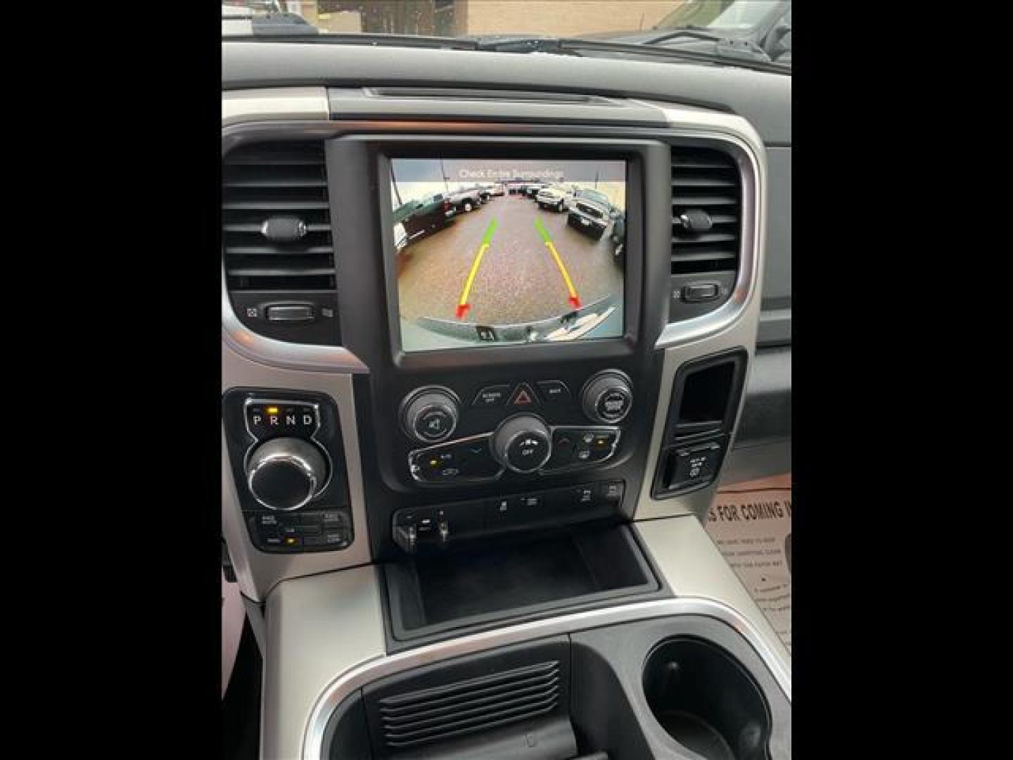 2016 Bright Silver Metallic Clear Coat RAM 1500 Big Horn (1C6RR7LM1GS) with an 3.0L EcoDiesel 3.0L Biodiesel Turbo V6 240hp 420ft. lbs. Common Rail Direct Injection engine, 8-Speed Shiftable Automatic transmission, located at 800 Riverside Ave, Roseville, CA, 95678, (916) 773-4549, 38.732265, -121.291039 - ECODIESEL CREW CAB 4X4 SLT BIG HORN CLEAN CARFAX - Photo#9