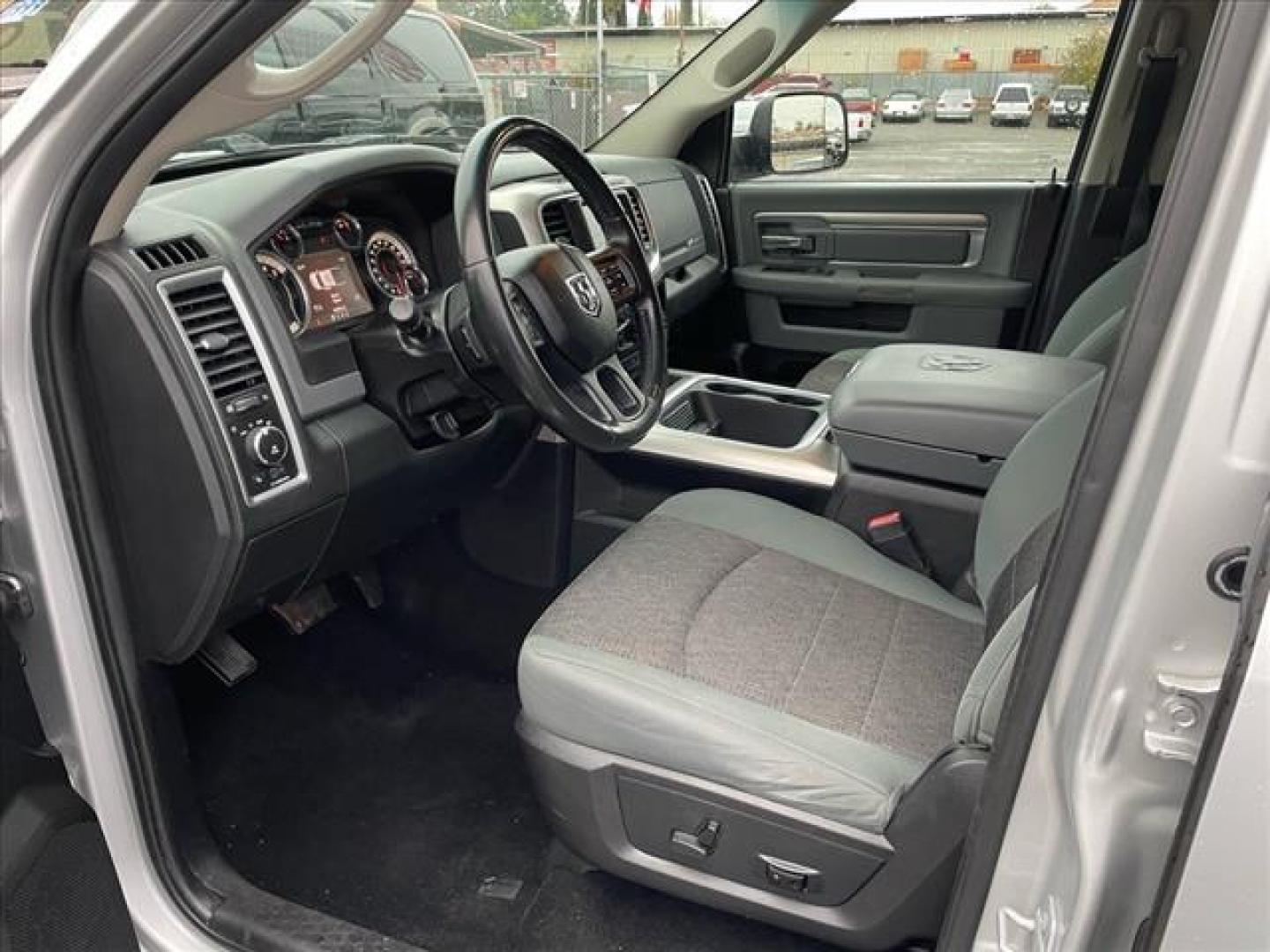 2016 Bright Silver Metallic Clear Coat RAM 1500 Big Horn (1C6RR7LM1GS) with an 3.0L EcoDiesel 3.0L Biodiesel Turbo V6 240hp 420ft. lbs. Common Rail Direct Injection engine, 8-Speed Shiftable Automatic transmission, located at 800 Riverside Ave, Roseville, CA, 95678, (916) 773-4549, 38.732265, -121.291039 - ECODIESEL CREW CAB 4X4 SLT BIG HORN CLEAN CARFAX - Photo#8