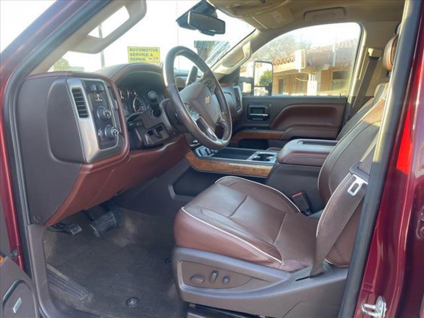 2016 Butte Red Metallic Chevrolet Silverado 2500HD High Country (1GC1KXE87GF) with an 6.6L Duramax 6.6L Diesel Turbo V8 397hp 765ft. lbs. Common Rail Direct Injection engine, Allison 1000 6-Speed Shiftable Automatic transmission, located at 800 Riverside Ave, Roseville, CA, 95678, (916) 773-4549, 38.732265, -121.291039 - DURAMAX DIESEL CREW CAB 4X4 HIGH COUNTY LIFTED ALLISON TRANSMISSION SERVICE RECORDS ON CLEAN CARFAX - Photo#13