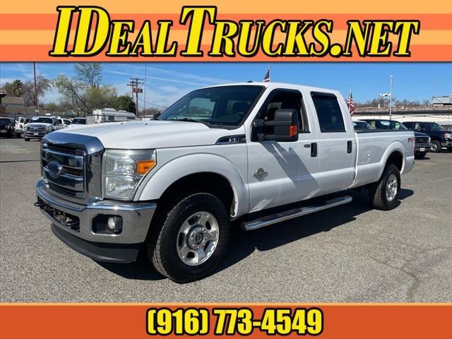 2012 Oxford White Ford F-350 Super Duty XLT (1FT8W3BTXCE) with an 6.7L Power Stroke 6.7L Biodiesel Turbo V8 400hp 800ft. lbs. Common Rail Direct Injection engine, 6-Speed Shiftable Automatic transmission, located at 800 Riverside Ave, Roseville, CA, 95678, (916) 773-4549, 38.732265, -121.291039 - DIESEL CREW CAB 4X4 FX4 XLT SERVICE RECORDS ON CLEAN CARFAX - Photo#0