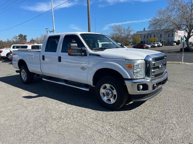2012 Oxford White Ford F-350 Super Duty XLT (1FT8W3BTXCE) with an 6.7L Power Stroke 6.7L Biodiesel Turbo V8 400hp 800ft. lbs. Common Rail Direct Injection engine, 6-Speed Shiftable Automatic transmission, located at 800 Riverside Ave, Roseville, CA, 95678, (916) 773-4549, 38.732265, -121.291039 - DIESEL CREW CAB 4X4 FX4 XLT SERVICE RECORDS ON CLEAN CARFAX - Photo#1