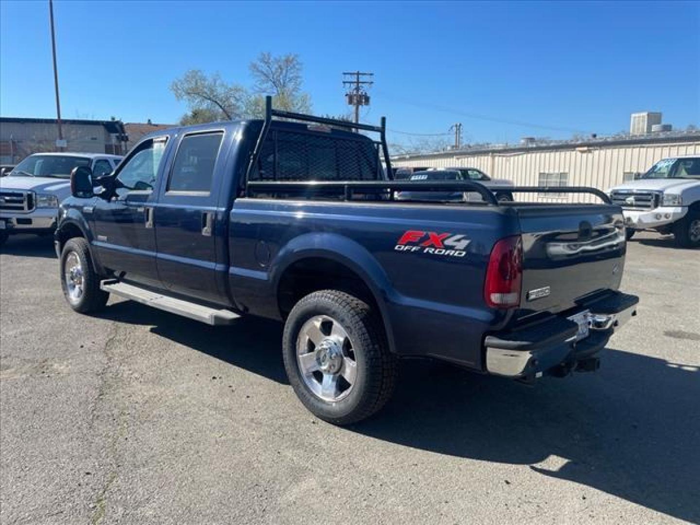 2007 True Blue Clearcoat Metallic Ford F-250 Super Duty Lariat (1FTSW21P37E) with an 6.0L 6.0L Turbo Diesel V8 OHV 32V Direct Injection engine, 5-Speed Automatic transmission, located at 800 Riverside Ave, Roseville, CA, 95678, (916) 773-4549, 38.732265, -121.291039 - DIESEL CREW CAB 4X4 FX4 LARIAT LOW MILES MOON ROOF ONE OWNER CLEAN CARFAX - Photo#2