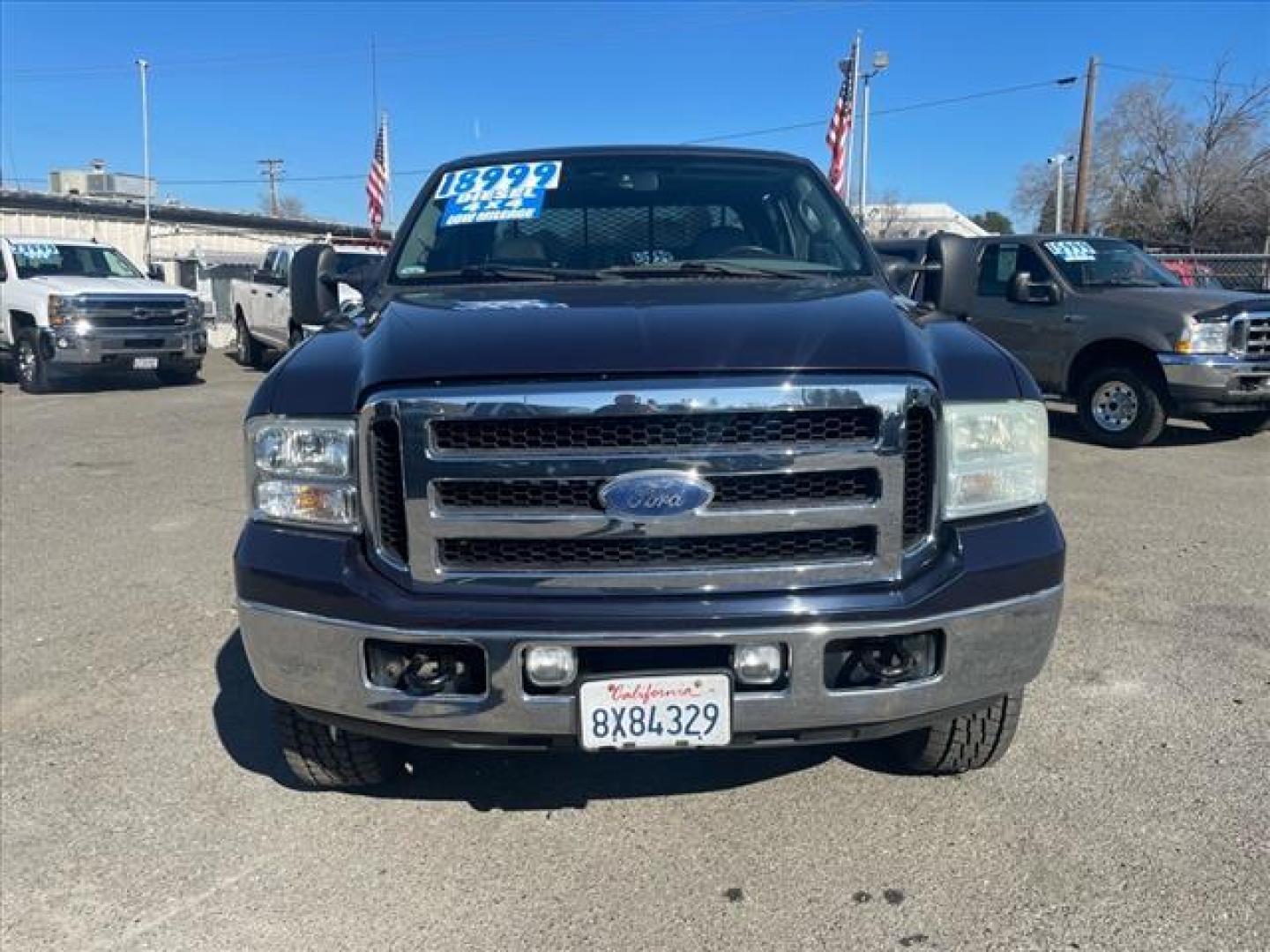 2007 True Blue Clearcoat Metallic Ford F-250 Super Duty Lariat (1FTSW21P37E) with an 6.0L 6.0L Turbo Diesel V8 OHV 32V Direct Injection engine, 5-Speed Automatic transmission, located at 800 Riverside Ave, Roseville, CA, 95678, (916) 773-4549, 38.732265, -121.291039 - DIESEL CREW CAB 4X4 FX4 LARIAT LOW MILES MOON ROOF ONE OWNER CLEAN CARFAX - Photo#7