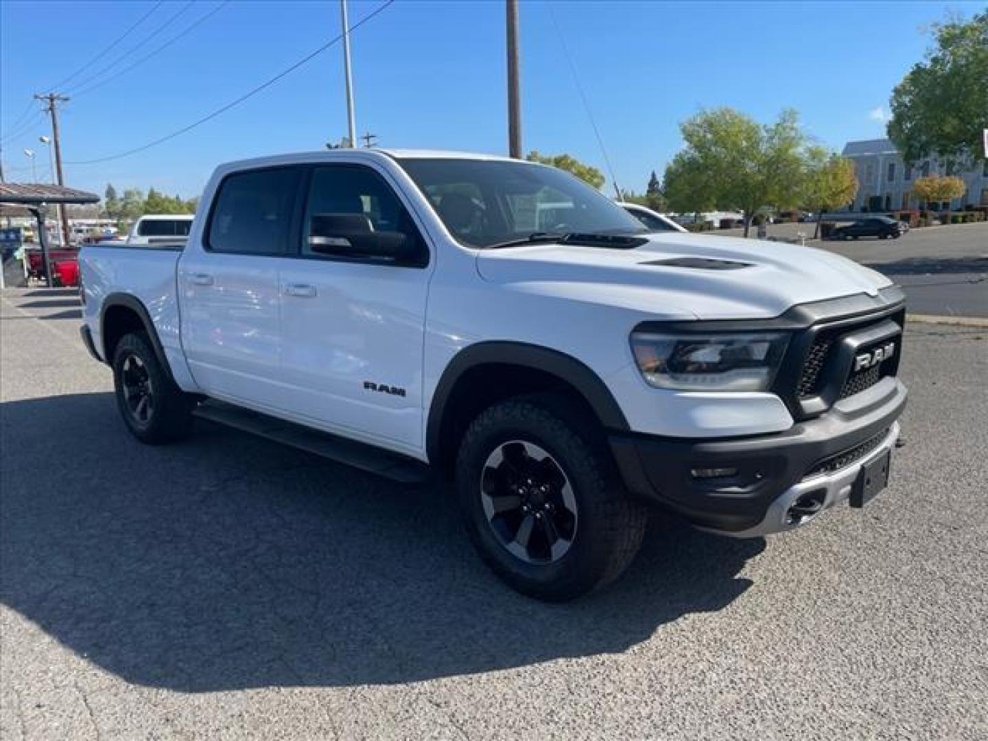 2020 Bright White Clear Coat RAM 1500 Rebel (1C6SRFLT3LN) with an 5.7L HEMI 5.7L V8 395hp 410ft. lbs. Sequential Multiport Fuel Injection engine, 8-Speed Shiftable Automatic transmission, located at 800 Riverside Ave, Roseville, CA, 95678, (916) 773-4549, 38.732265, -121.291039 - Photo#1