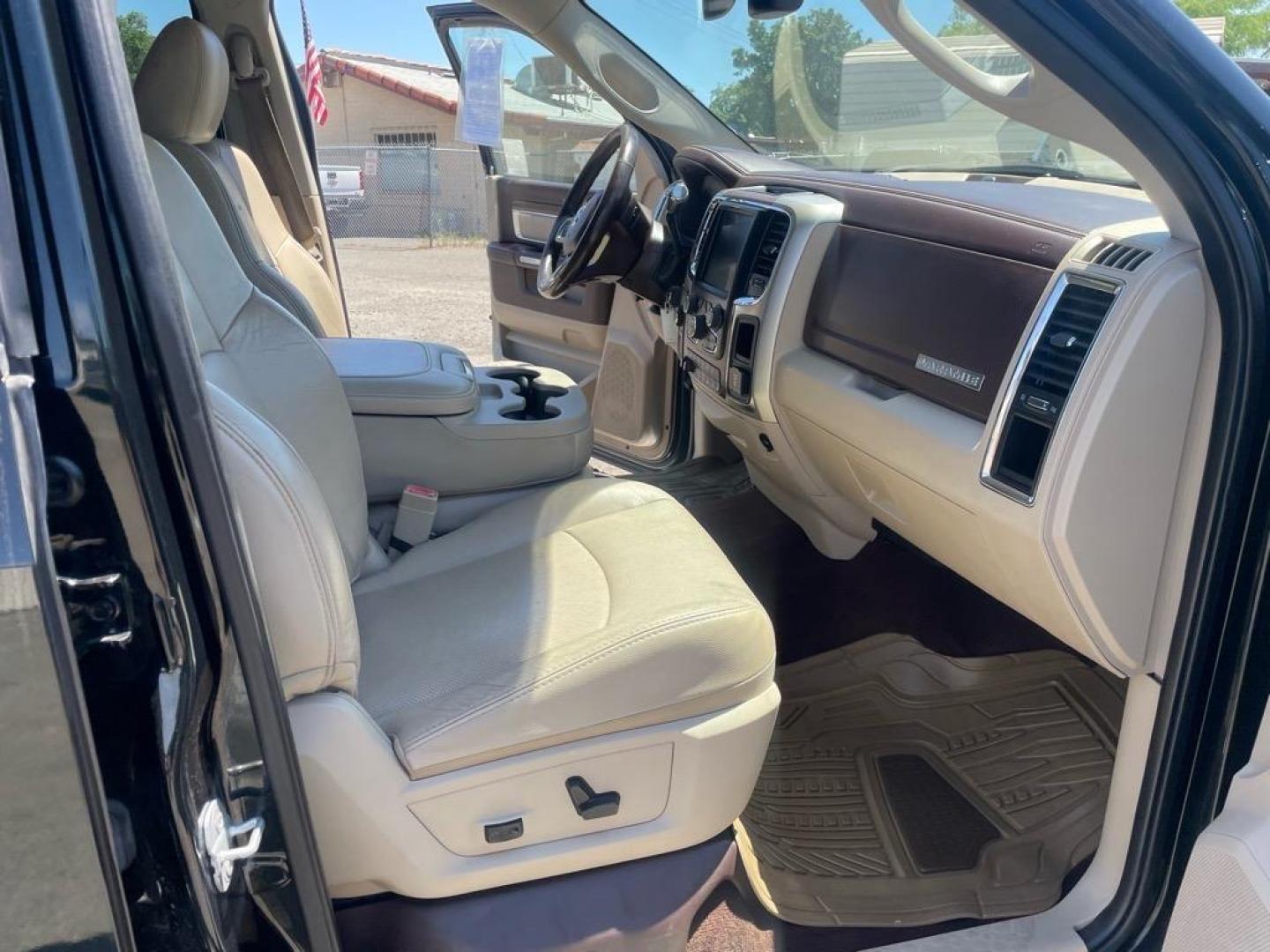 2015 Black Forest Green Pearl Coat/Bright Silver Metall RAM 3500 Laramie (3C63RRJL4FG) with an 6.7L Cummins 6.7L Diesel Turbo I6 350hp 660ft. lbs. Common Rail Direct Injection engine, Automatic transmission, located at 800 Riverside Ave, Roseville, CA, 95678, (916) 773-4549, 38.732265, -121.291039 - CUMMINS DIESEL CREW CAB DUALLY 4X4 LARAMIE - Photo#13