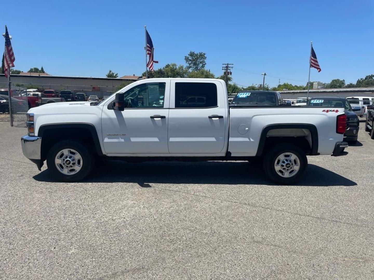 2017 Summit White Chevrolet Silverado 2500HD Work Truck (1GC1KUEYXHF) with an 6.6L Duramax 6.6L Biodiesel Turbo V8 445hp 910ft. lbs. Common Rail Direct Injection engine, Allison 1000 6-Speed Shiftable Automatic transmission, located at 800 Riverside Ave, Roseville, CA, 95678, (916) 773-4549, 38.732265, -121.291039 - Photo#5
