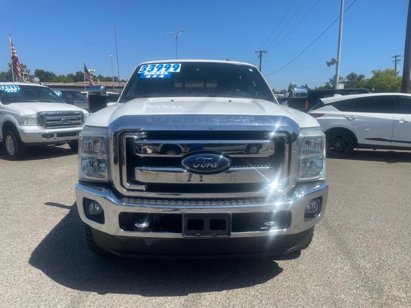 2016 Oxford White Ford F-250 Super Duty Lariat (1FT7W2BT4GE) with an 6.7L Power Stroke 6.7L Biodiesel Turbo V8 440hp 860ft. lbs. Common Rail Direct Injection engine, 6-Speed Shiftable Automatic transmission, located at 800 Riverside Ave, Roseville, CA, 95678, (916) 773-4549, 38.732265, -121.291039 - DIESEL CREW CAB 4X4 LARIAT MOON ROOF ONE OWNER SERVICE RECORDS ON CLEAN CARFAX - Photo#6