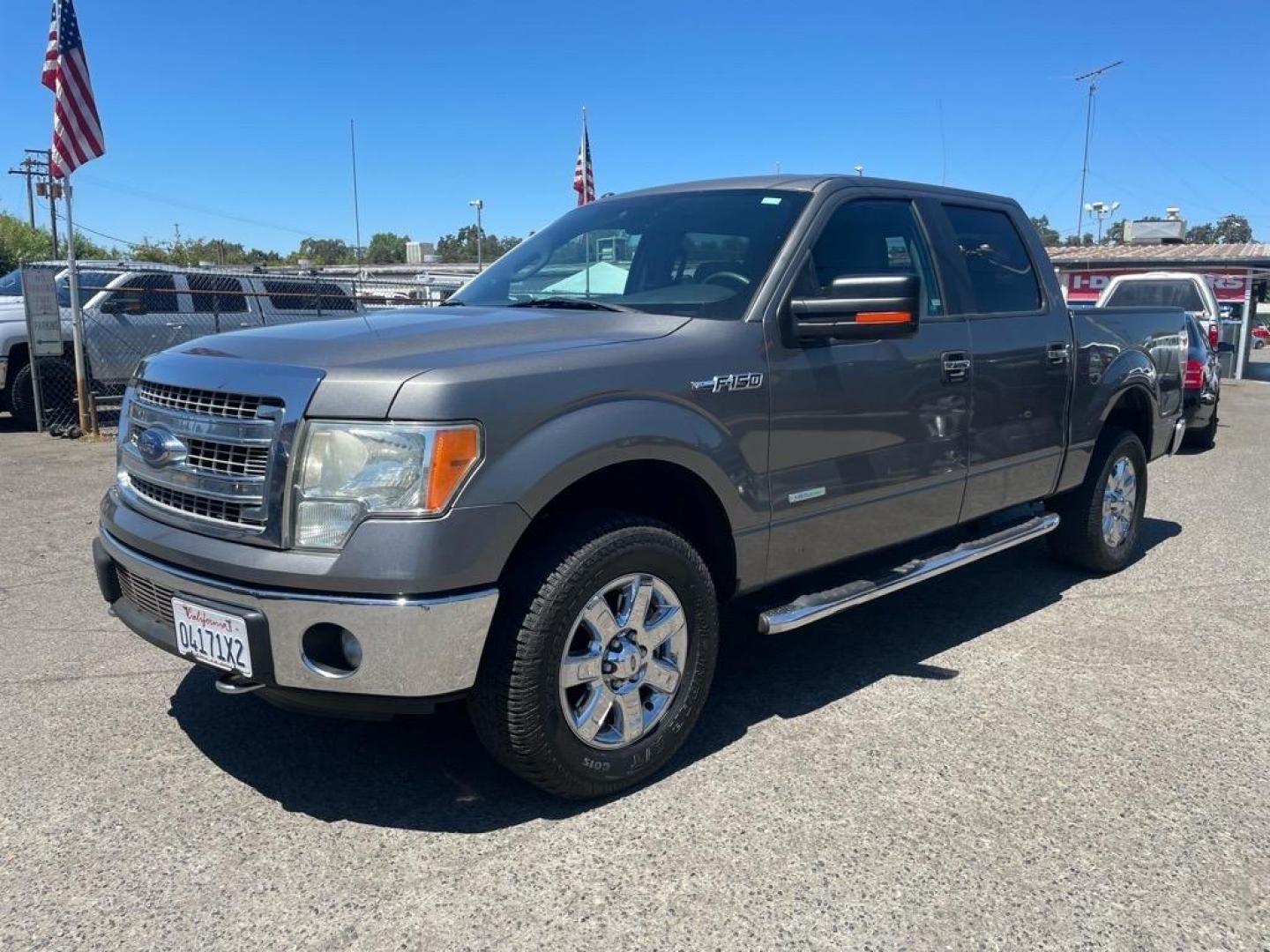 2013 Sterling Gray Metallic Ford F-150 XLT (1FTFW1ET6DK) with an 3.5L EcoBoost 3.5L Twin Turbo V6 365hp 420ft. lbs. Direct Injection engine, 6-Speed Automatic transmission, located at 800 Riverside Ave, Roseville, CA, 95678, (916) 773-4549, 38.732265, -121.291039 - 4X4 SUPERCREW XLT ECO BOOST LOW MILES SERVICE RECORDS - Photo#0