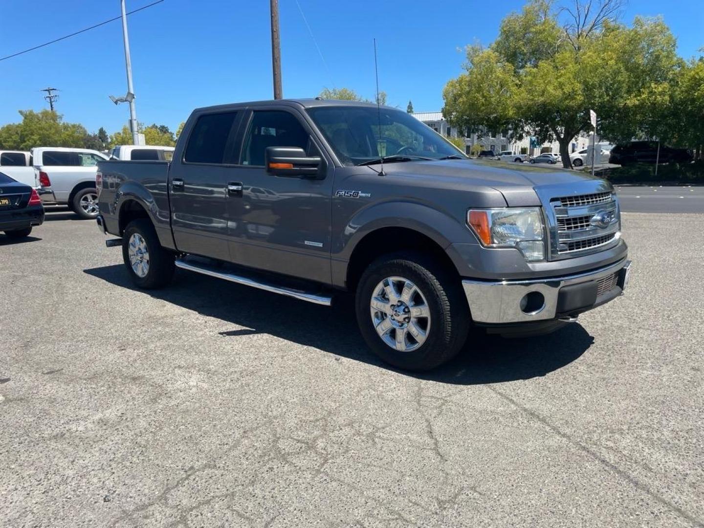 2013 Sterling Gray Metallic Ford F-150 XLT (1FTFW1ET6DK) with an 3.5L EcoBoost 3.5L Twin Turbo V6 365hp 420ft. lbs. Direct Injection engine, 6-Speed Automatic transmission, located at 800 Riverside Ave, Roseville, CA, 95678, (916) 773-4549, 38.732265, -121.291039 - 4X4 SUPERCREW XLT ECO BOOST LOW MILES SERVICE RECORDS - Photo#1
