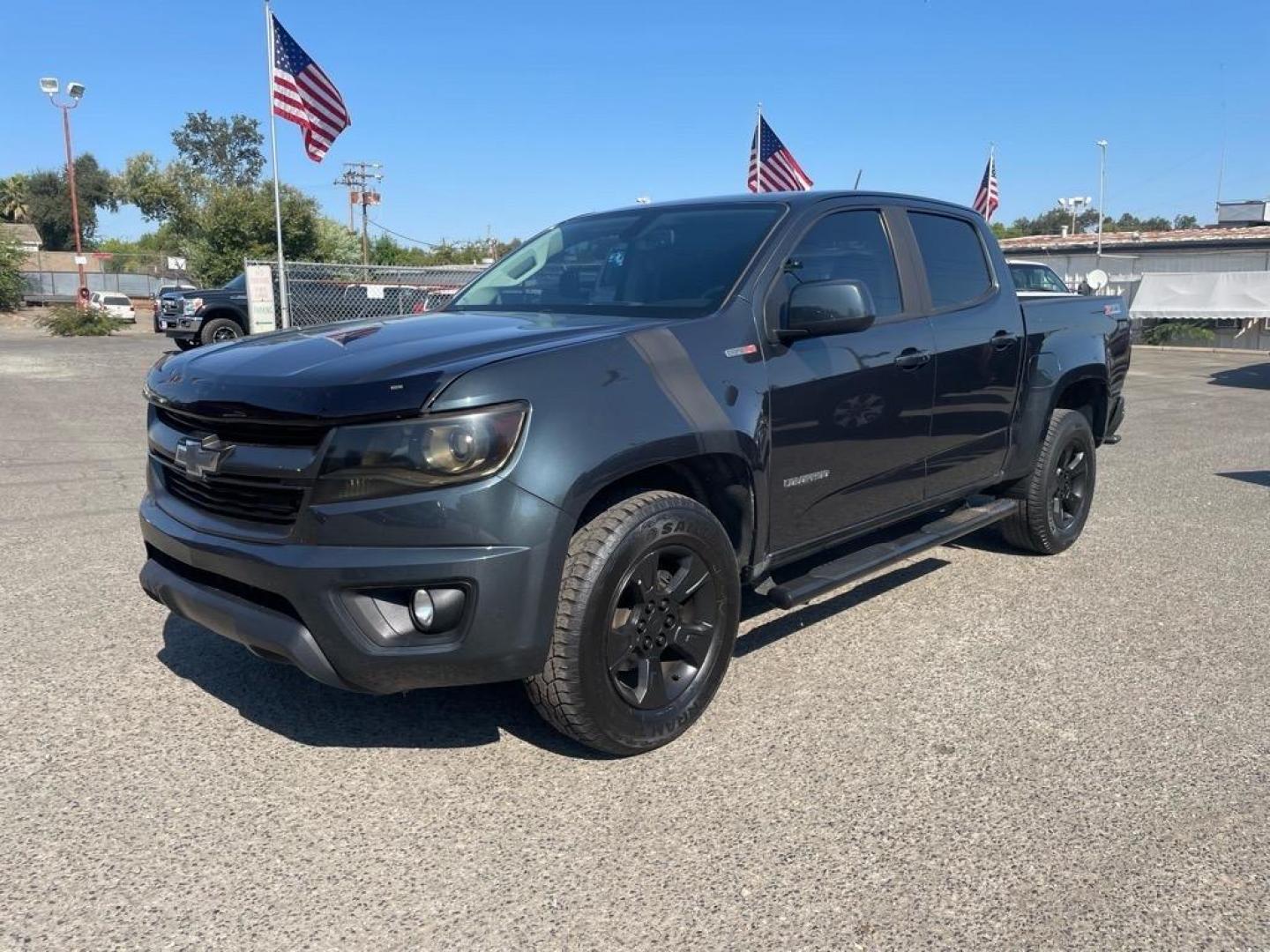 2018 Deepwood Green Metallic Chevrolet Colorado Z71 (1GCPTDE13J1) with an 0.0 Duramax 2.8L Diesel Turbo I4 181hp 369ft. lbs. Common Rail Direct Injection engine, 8-Speed Shiftable Automatic transmission, located at 800 Riverside Ave, Roseville, CA, 95678, (916) 773-4549, 38.732265, -121.291039 - Photo#0