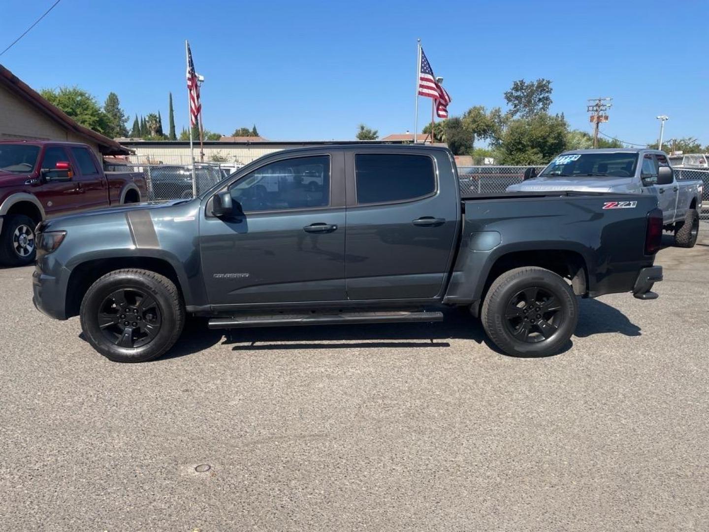 2018 Deepwood Green Metallic Chevrolet Colorado Z71 (1GCPTDE13J1) with an 0.0 Duramax 2.8L Diesel Turbo I4 181hp 369ft. lbs. Common Rail Direct Injection engine, 8-Speed Shiftable Automatic transmission, located at 800 Riverside Ave, Roseville, CA, 95678, (916) 773-4549, 38.732265, -121.291039 - Photo#4