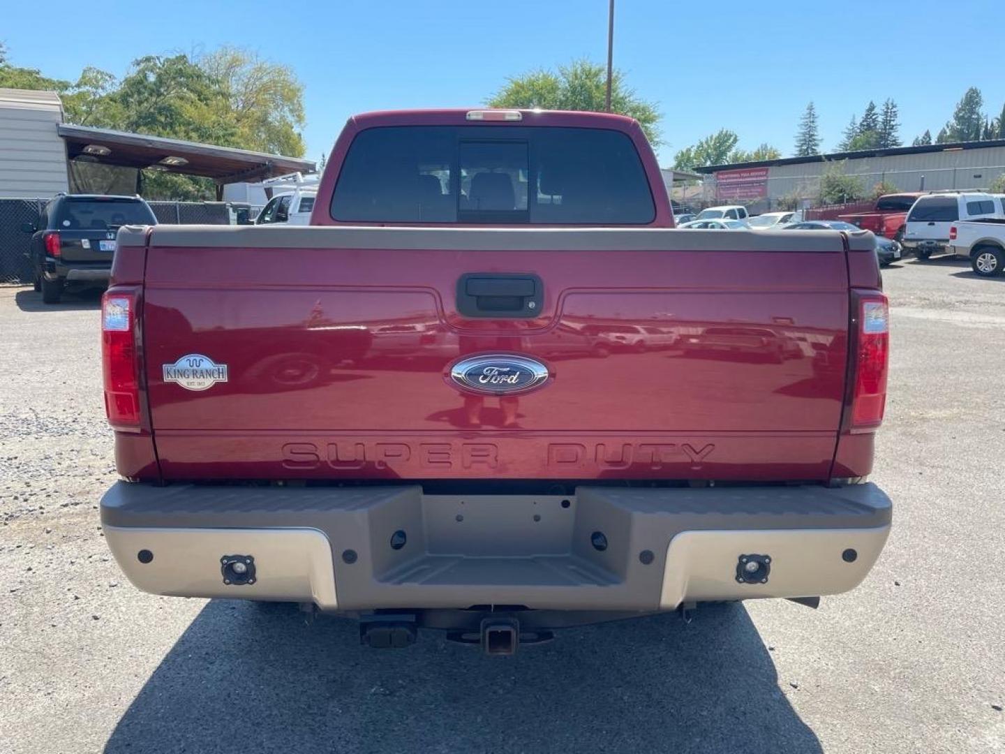 2013 Autumn Red Metallic/Pale Adobe Metallic Ford F-350 Super Duty King Ranch (1FT8W3BT3DE) with an 6.7L Power Stroke 6.7L Biodiesel Turbo V8 400hp 800ft. lbs. Common Rail Direct Injection engine, 6-Speed Shiftable Automatic transmission, located at 800 Riverside Ave, Roseville, CA, 95678, (916) 773-4549, 38.732265, -121.291039 - Photo#3