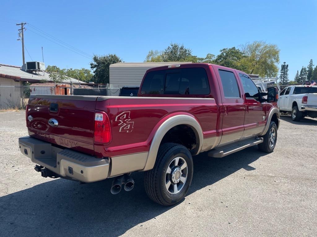 2013 Autumn Red Metallic/Pale Adobe Metallic Ford F-350 Super Duty King Ranch (1FT8W3BT3DE) with an 6.7L Power Stroke 6.7L Biodiesel Turbo V8 400hp 800ft. lbs. Common Rail Direct Injection engine, 6-Speed Shiftable Automatic transmission, located at 800 Riverside Ave, Roseville, CA, 95678, (916) 773-4549, 38.732265, -121.291039 - DIESEL CREW CAB 4X4 KING RANCH LOW MILES SERVICE RECORDS - Photo#4