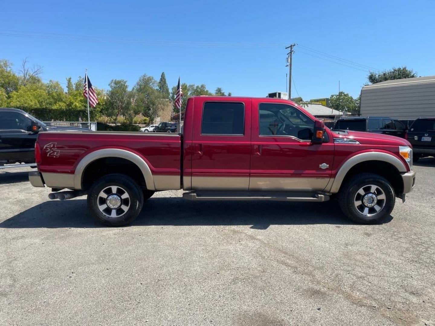 2013 Autumn Red Metallic/Pale Adobe Metallic Ford F-350 Super Duty King Ranch (1FT8W3BT3DE) with an 6.7L Power Stroke 6.7L Biodiesel Turbo V8 400hp 800ft. lbs. Common Rail Direct Injection engine, 6-Speed Shiftable Automatic transmission, located at 800 Riverside Ave, Roseville, CA, 95678, (916) 773-4549, 38.732265, -121.291039 - Photo#5