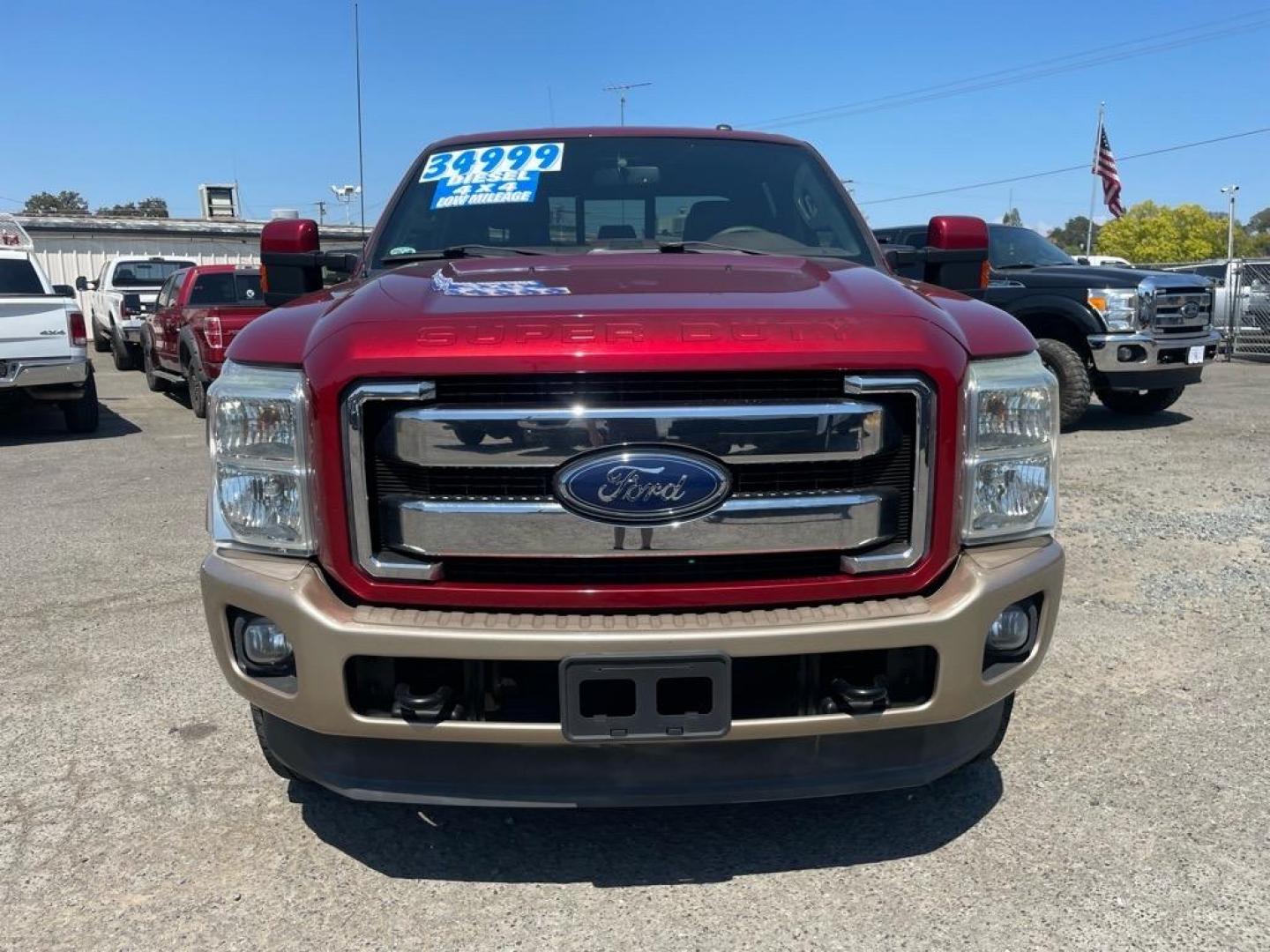2013 Autumn Red Metallic/Pale Adobe Metallic Ford F-350 Super Duty King Ranch (1FT8W3BT3DE) with an 6.7L Power Stroke 6.7L Biodiesel Turbo V8 400hp 800ft. lbs. Common Rail Direct Injection engine, 6-Speed Shiftable Automatic transmission, located at 800 Riverside Ave, Roseville, CA, 95678, (916) 773-4549, 38.732265, -121.291039 - Photo#7