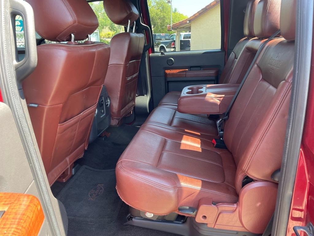 2013 Autumn Red Metallic/Pale Adobe Metallic Ford F-350 Super Duty King Ranch (1FT8W3BT3DE) with an 6.7L Power Stroke 6.7L Biodiesel Turbo V8 400hp 800ft. lbs. Common Rail Direct Injection engine, 6-Speed Shiftable Automatic transmission, located at 800 Riverside Ave, Roseville, CA, 95678, (916) 773-4549, 38.732265, -121.291039 - DIESEL CREW CAB 4X4 KING RANCH LOW MILES SERVICE RECORDS - Photo#8