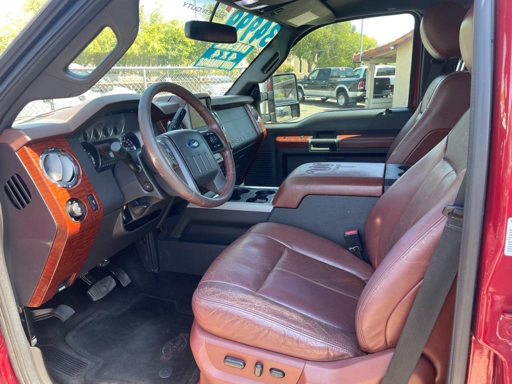 2013 Autumn Red Metallic/Pale Adobe Metallic Ford F-350 Super Duty King Ranch (1FT8W3BT3DE) with an 6.7L Power Stroke 6.7L Biodiesel Turbo V8 400hp 800ft. lbs. Common Rail Direct Injection engine, 6-Speed Shiftable Automatic transmission, located at 800 Riverside Ave, Roseville, CA, 95678, (916) 773-4549, 38.732265, -121.291039 - DIESEL CREW CAB 4X4 KING RANCH LOW MILES SERVICE RECORDS - Photo#9