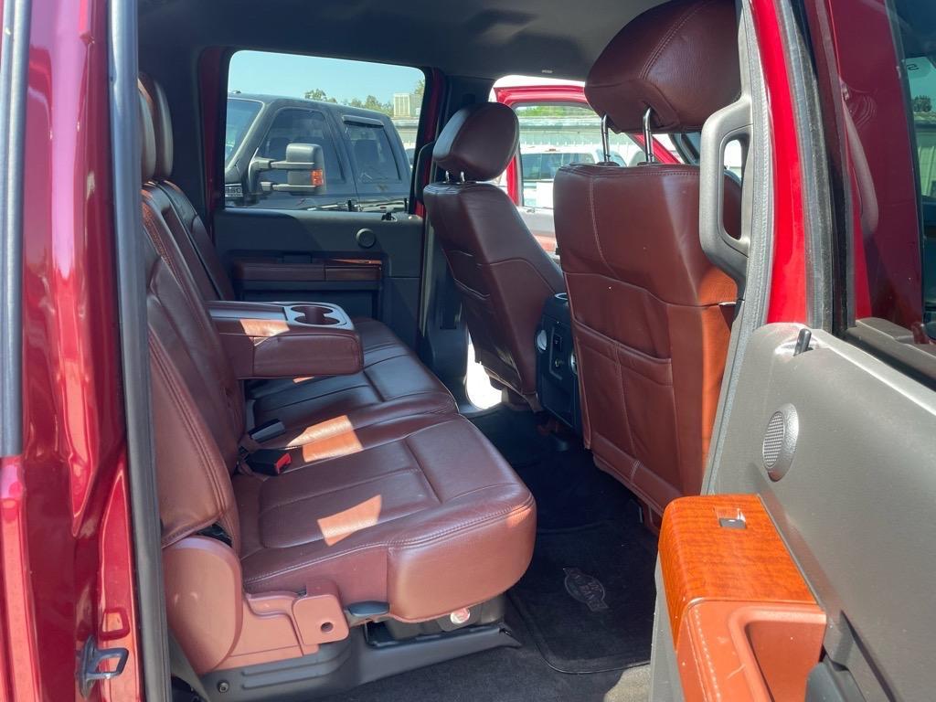 2013 Autumn Red Metallic/Pale Adobe Metallic Ford F-350 Super Duty King Ranch (1FT8W3BT3DE) with an 6.7L Power Stroke 6.7L Biodiesel Turbo V8 400hp 800ft. lbs. Common Rail Direct Injection engine, 6-Speed Shiftable Automatic transmission, located at 800 Riverside Ave, Roseville, CA, 95678, (916) 773-4549, 38.732265, -121.291039 - DIESEL CREW CAB 4X4 KING RANCH LOW MILES SERVICE RECORDS - Photo#11