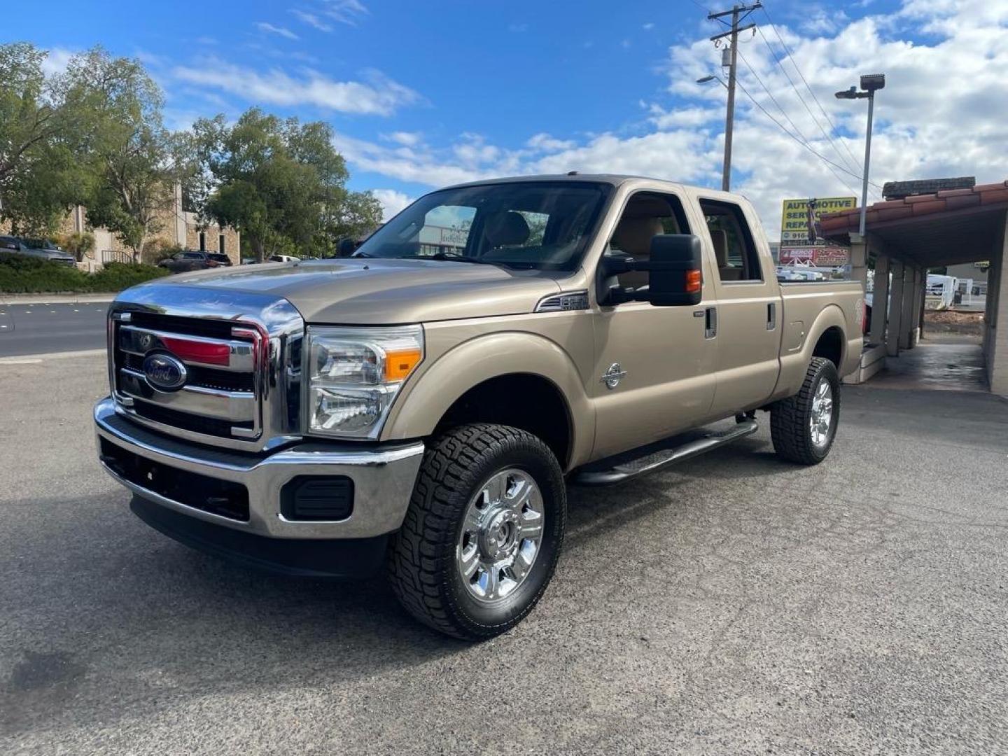 2013 Pale Adobe Metallic Ford F-250 Super Duty XLT (1FT7W2BT1DE) with an 6.7L Power Stroke 6.7L Biodiesel Turbo V8 400hp 800ft. lbs. Common Rail Direct Injection engine, 6-Speed Shiftable Automatic transmission, located at 800 Riverside Ave, Roseville, CA, 95678, (916) 773-4549, 38.732265, -121.291039 - Photo#0