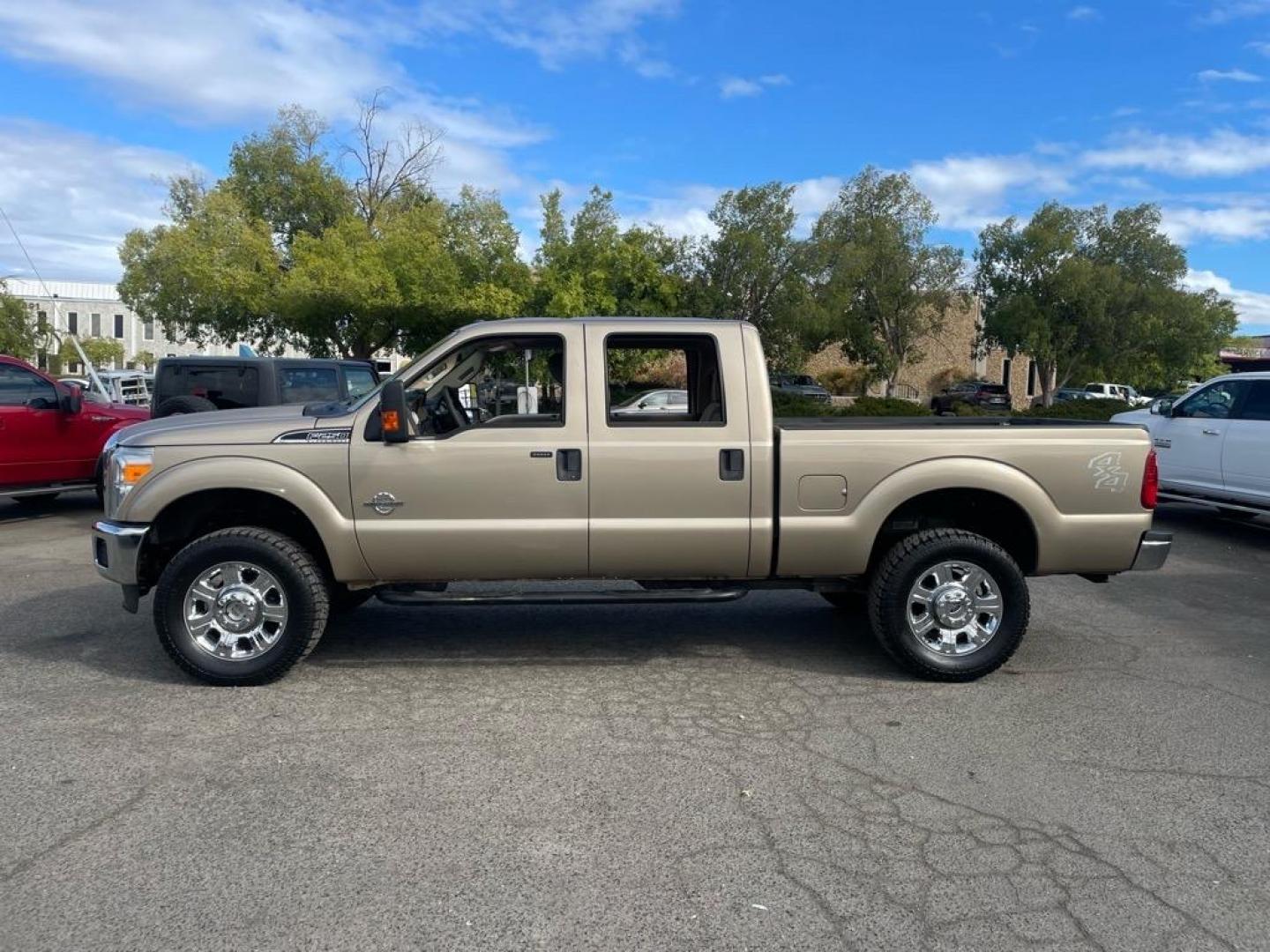 2013 Pale Adobe Metallic Ford F-250 Super Duty XLT (1FT7W2BT1DE) with an 6.7L Power Stroke 6.7L Biodiesel Turbo V8 400hp 800ft. lbs. Common Rail Direct Injection engine, 6-Speed Shiftable Automatic transmission, located at 800 Riverside Ave, Roseville, CA, 95678, (916) 773-4549, 38.732265, -121.291039 - Photo#2