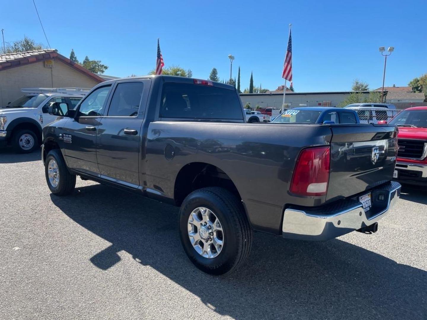 2016 Granite Crystal Metallic Clear Coat RAM 3500 Tradesman (3C63R3CL6GG) with an 6.7L Cummins 6.7L Diesel Turbo I6 350hp 660ft. lbs. Common Rail Direct Injection engine, Automatic transmission, located at 800 Riverside Ave, Roseville, CA, 95678, (916) 773-4549, 38.732265, -121.291039 - Photo#2