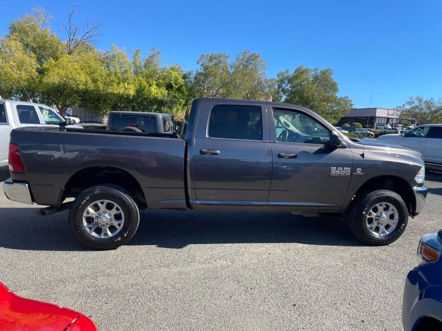2016 Granite Crystal Metallic Clear Coat RAM 3500 Tradesman (3C63R3CL6GG) with an 6.7L Cummins 6.7L Diesel Turbo I6 350hp 660ft. lbs. Common Rail Direct Injection engine, Automatic transmission, located at 800 Riverside Ave, Roseville, CA, 95678, (916) 773-4549, 38.732265, -121.291039 - Photo#5