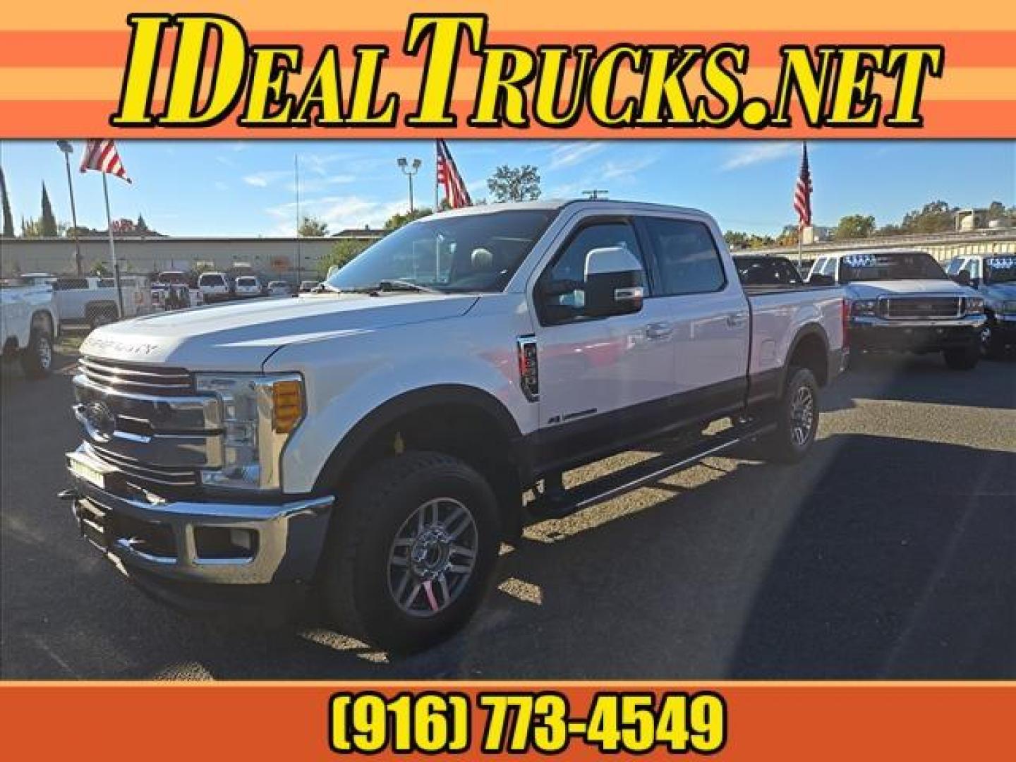 2017 Oxford White Ford F-350 Super Duty Lariat (1FT8W3BT6HE) with an 6.7L Power Stroke 6.7L Biodiesel Turbo V8 440hp 925ft. lbs. Common Rail Direct Injection engine, 6-Speed Shiftable Automatic transmission, located at 800 Riverside Ave, Roseville, CA, 95678, (916) 773-4549, 38.732265, -121.291039 - DIESEL CREW CAB 4X4 LARIAT ONE OWNER CLEAN CARFAX - Photo#0