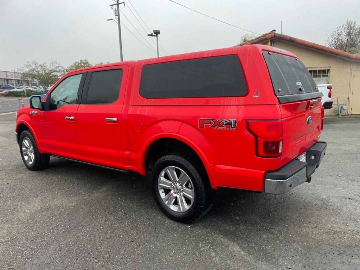 2019 Magma Red Ford F-150 Lariat (1FTEW1E44KF) with an 0.0 EcoBoost 3.5L Twin Turbo V6 375hp 470ft. lbs. Direct Injection engine, 10-Speed Shiftable Automatic transmission, located at 800 Riverside Ave, Roseville, CA, 95678, (916) 773-4549, 38.732265, -121.291039 - 4X4 SUPERCREW LARIAT SERVICE RECORDS ON CLEAN CARFAX - Photo#2