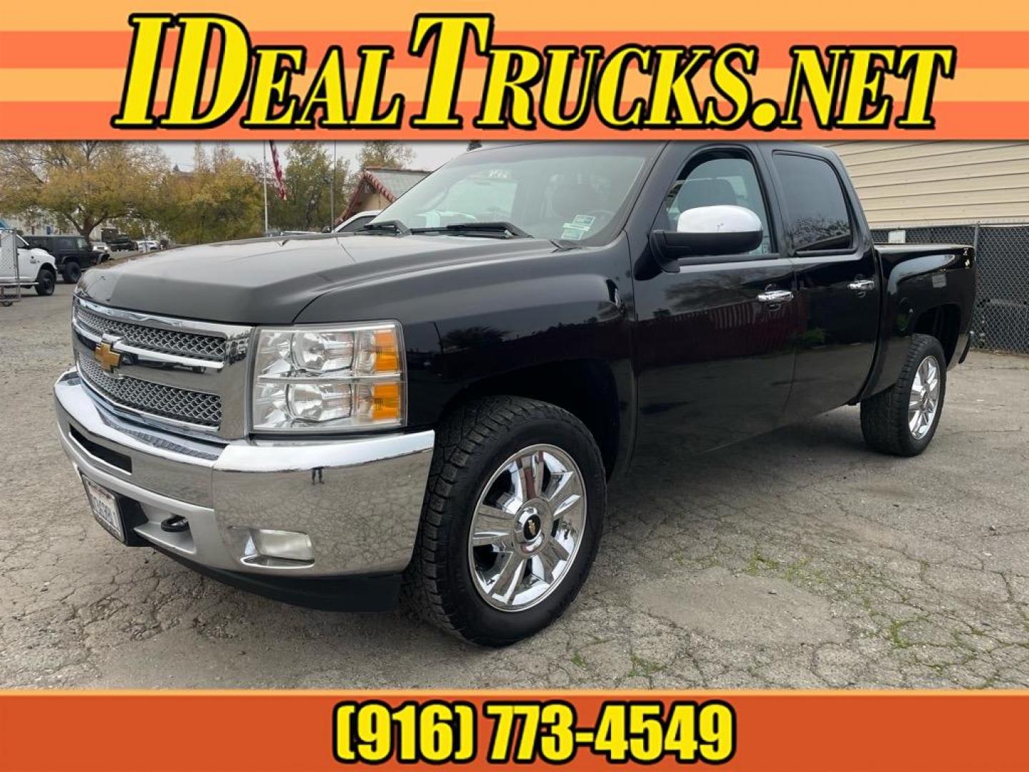 2013 Black Chevrolet Silverado 1500 LT (3GCPKSE78DG) with an 5.3L Vortec 5.3L Flex Fuel V8 315hp 335ft. lbs. Other engine, 6-Speed Shiftable Automatic transmission, located at 800 Riverside Ave, Roseville, CA, 95678, (916) 773-4549, 38.732265, -121.291039 - Photo#0