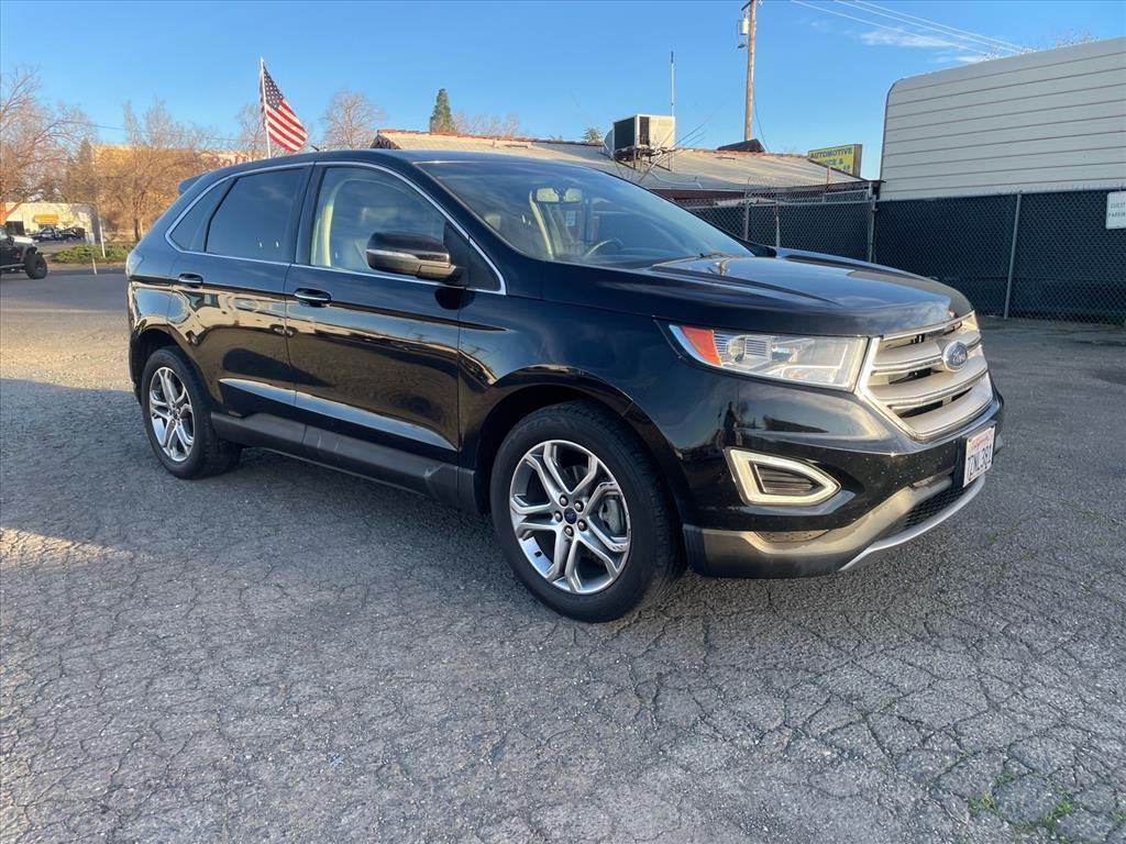 2016 Shadow Black Ford Edge Titanium (2FMPK3K97GB) with an 2.0L EcoBoost 2.0L Turbo I4 245hp 275ft. lbs. Direct Injection engine, 6-Speed Shiftable Automatic transmission, located at 800 Riverside Ave, Roseville, CA, 95678, (916) 773-4549, 38.732265, -121.291039 - ECOBOOST TITANIUM 97K MILES - Photo#1
