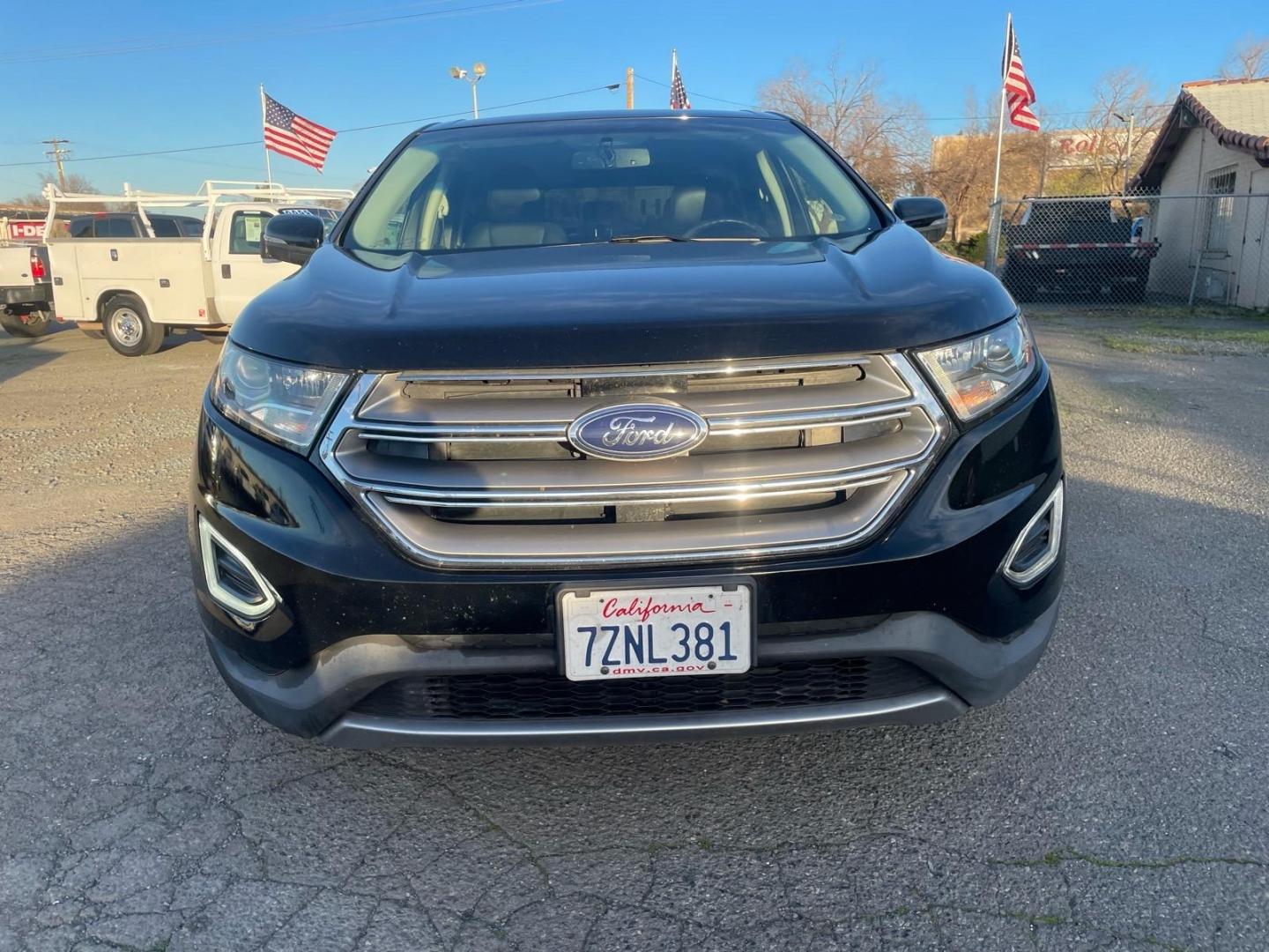 2016 Shadow Black Ford Edge Titanium (2FMPK3K97GB) with an 2.0L EcoBoost 2.0L Turbo I4 245hp 275ft. lbs. Direct Injection engine, 6-Speed Shiftable Automatic transmission, located at 800 Riverside Ave, Roseville, CA, 95678, (916) 773-4549, 38.732265, -121.291039 - ECOBOOST TITANIUM 97K MILES - Photo#7