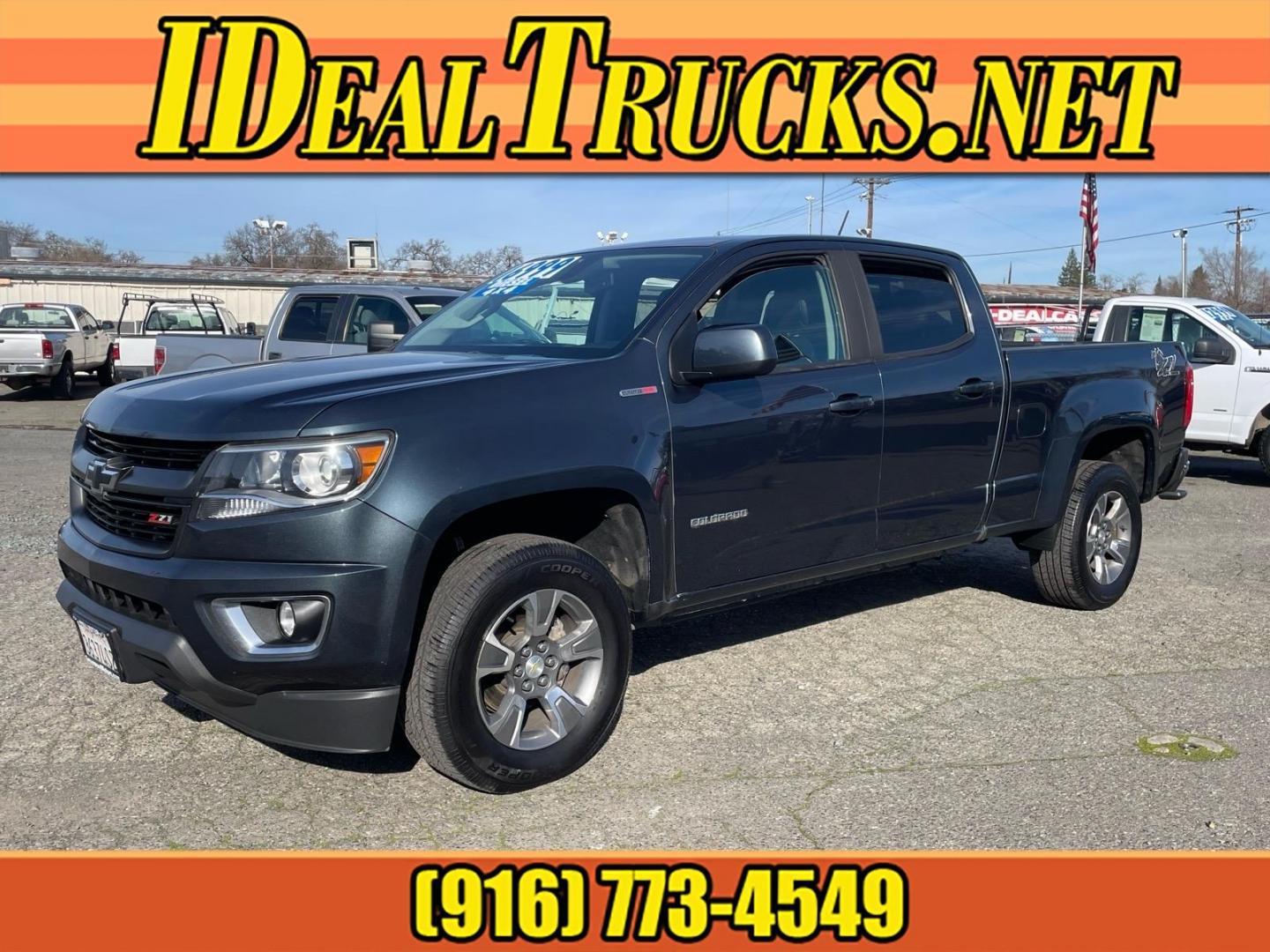 2019 Satin Steel Metallic Chevrolet Colorado Z71 (1GCPTDE18K1) with an 2.8L Duramax 2.8L Diesel Turbo I4 181hp 369ft. lbs. Common Rail Direct Injection engine, 6-Speed Shiftable Automatic transmission, located at 800 Riverside Ave, Roseville, CA, 95678, (916) 773-4549, 38.732265, -121.291039- Photo#0