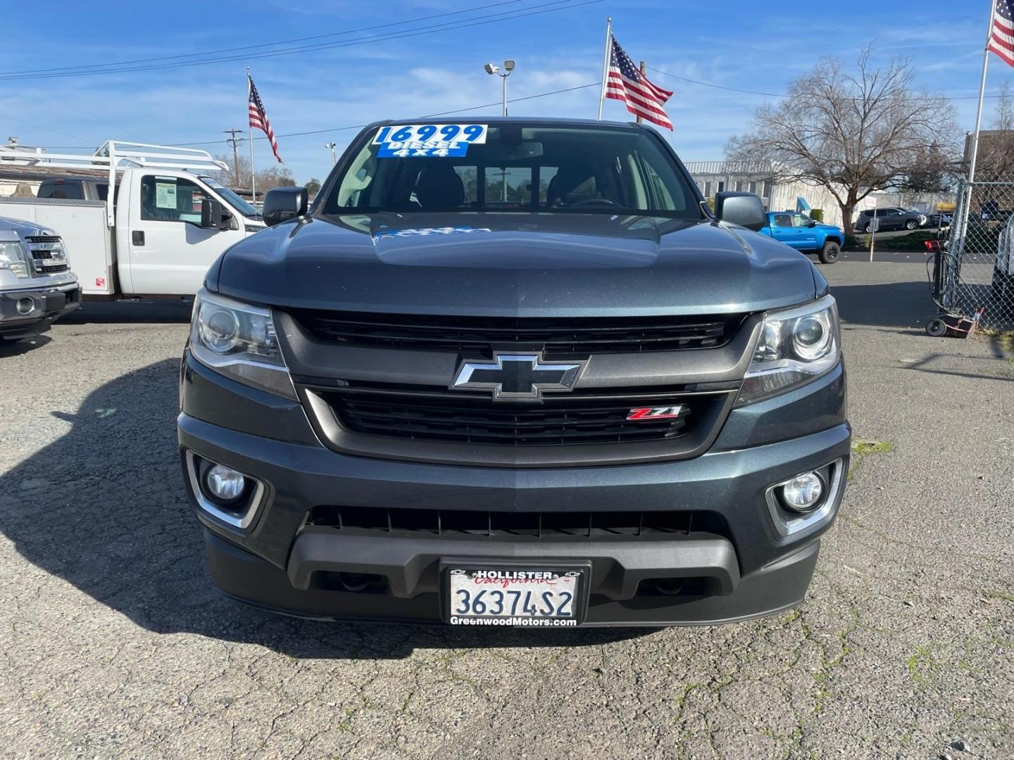 2019 Satin Steel Metallic Chevrolet Colorado Z71 (1GCPTDE18K1) with an 2.8L Duramax 2.8L Diesel Turbo I4 181hp 369ft. lbs. Common Rail Direct Injection engine, 6-Speed Shiftable Automatic transmission, located at 800 Riverside Ave, Roseville, CA, 95678, (916) 773-4549, 38.732265, -121.291039- Photo#8