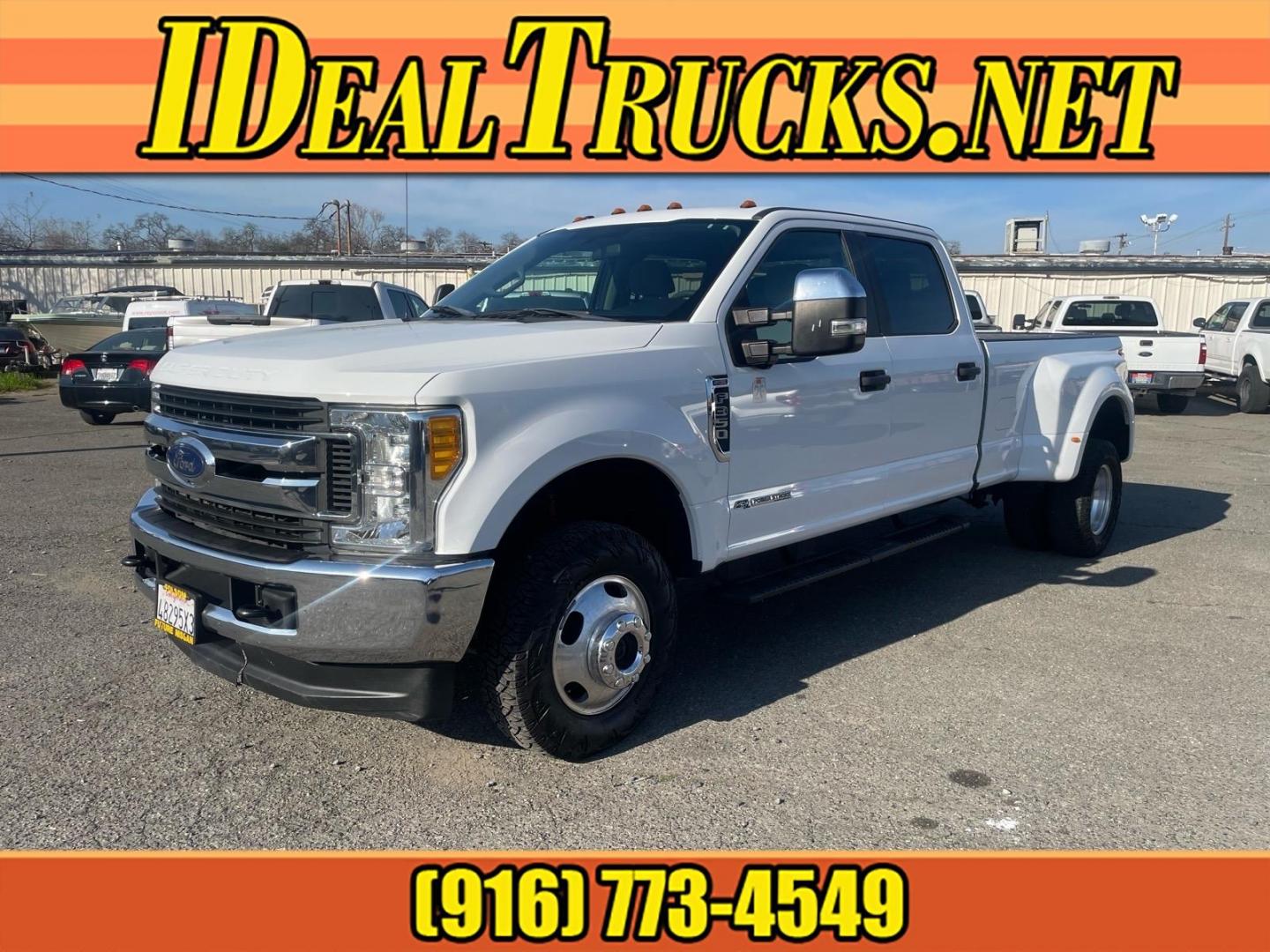 2017 Oxford White Ford F-350 Super Duty XL (1FT8W3DTXHE) with an 6.7L Power Stroke 6.7L Biodiesel Turbo V8 440hp 925ft. lbs. Common Rail Direct Injection engine, 6-Speed Shiftable Automatic transmission, located at 800 Riverside Ave, Roseville, CA, 95678, (916) 773-4549, 38.732265, -121.291039 - DIESEL CREW CAB DUALLY 4X4 FX4 CLEAN CARFAX - Photo#0