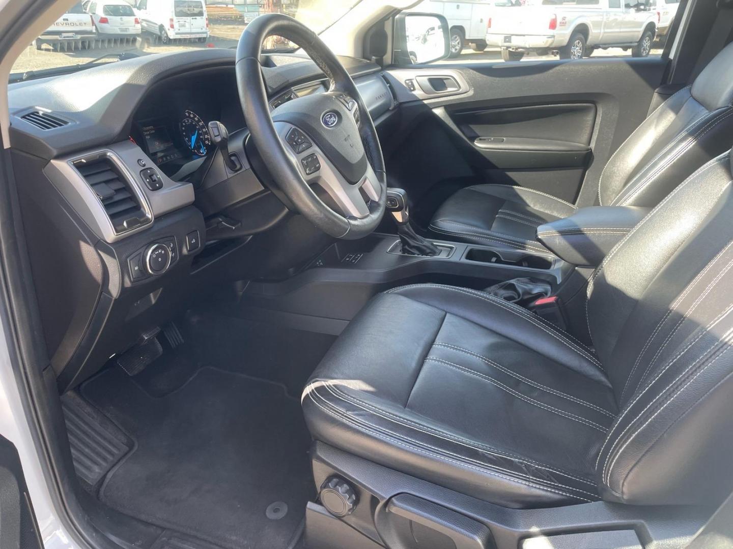 2019 Oxford White Ford Ranger XLT (1FTER1EH5KL) with an 2.3L EcoBoost 2.3L Turbo I4 270hp 310ft. lbs. Direct Injection engine, 10-Speed Shiftable Automatic transmission, located at 800 Riverside Ave, Roseville, CA, 95678, (916) 773-4549, 38.732265, -121.291039 - SUPER CAB ECOBOOST SERVICE RECORDS ON CLEAN CARFAX- Photo#10