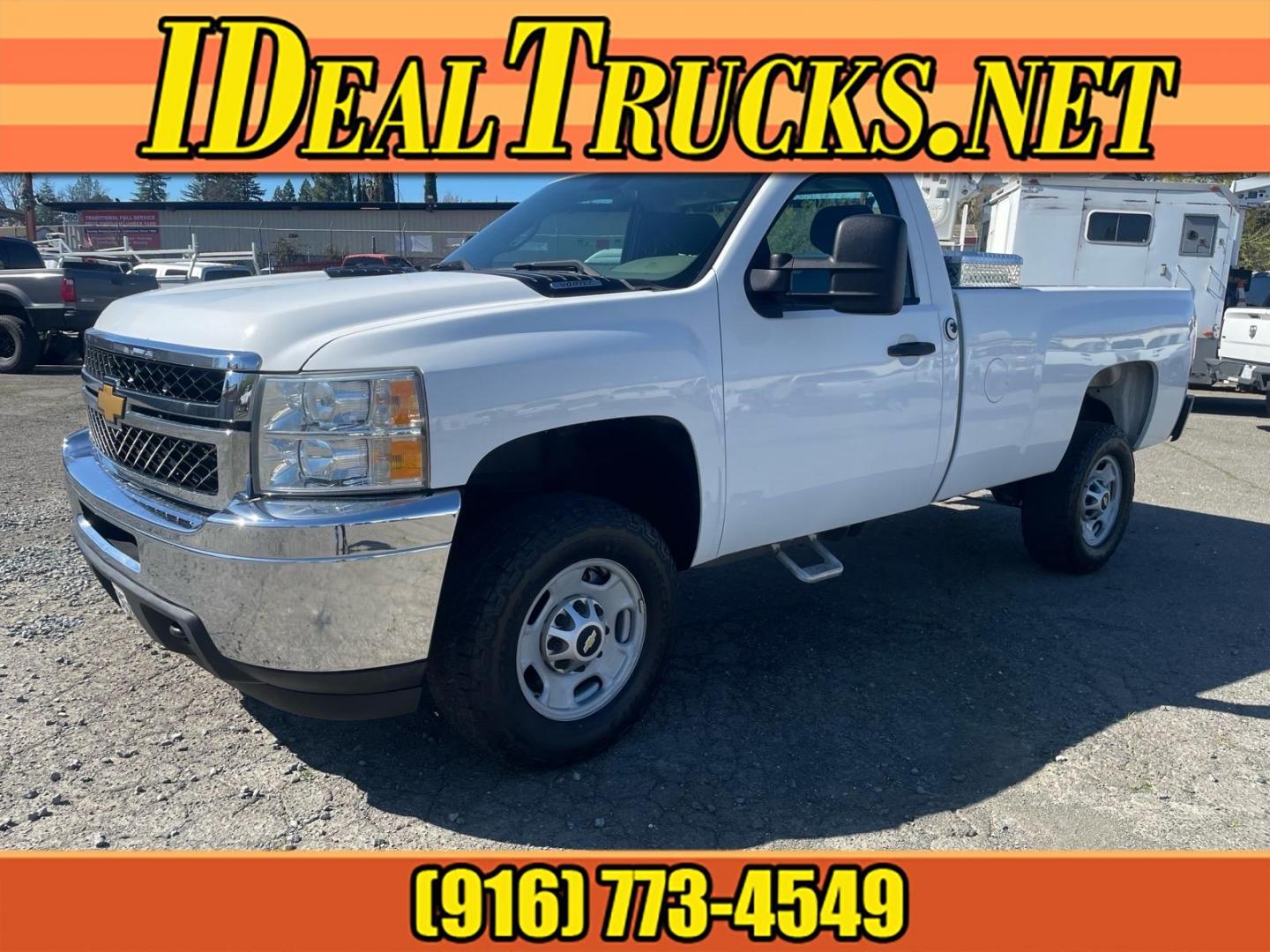 2012 Summit White Chevrolet Silverado 2500HD Work Truck (1GC0KVEG2CF) with an 6.0L 6.0L V8 360hp 380ft. lbs. Sequential Electronic Fuel Injection engine, 6-Speed Shiftable Automatic transmission, located at 800 Riverside Ave, Roseville, CA, 95678, (916) 773-4549, 38.732265, -121.291039 - Photo#0